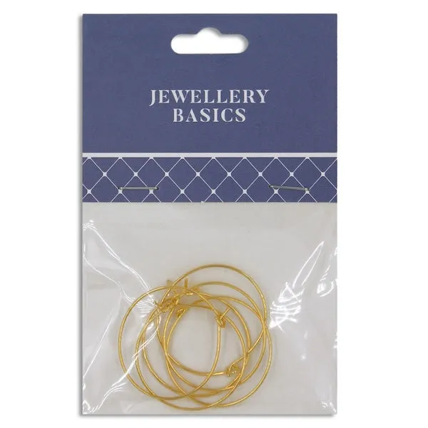 25mm Wine Glass Rings, Gold- 6pc- Sullivans