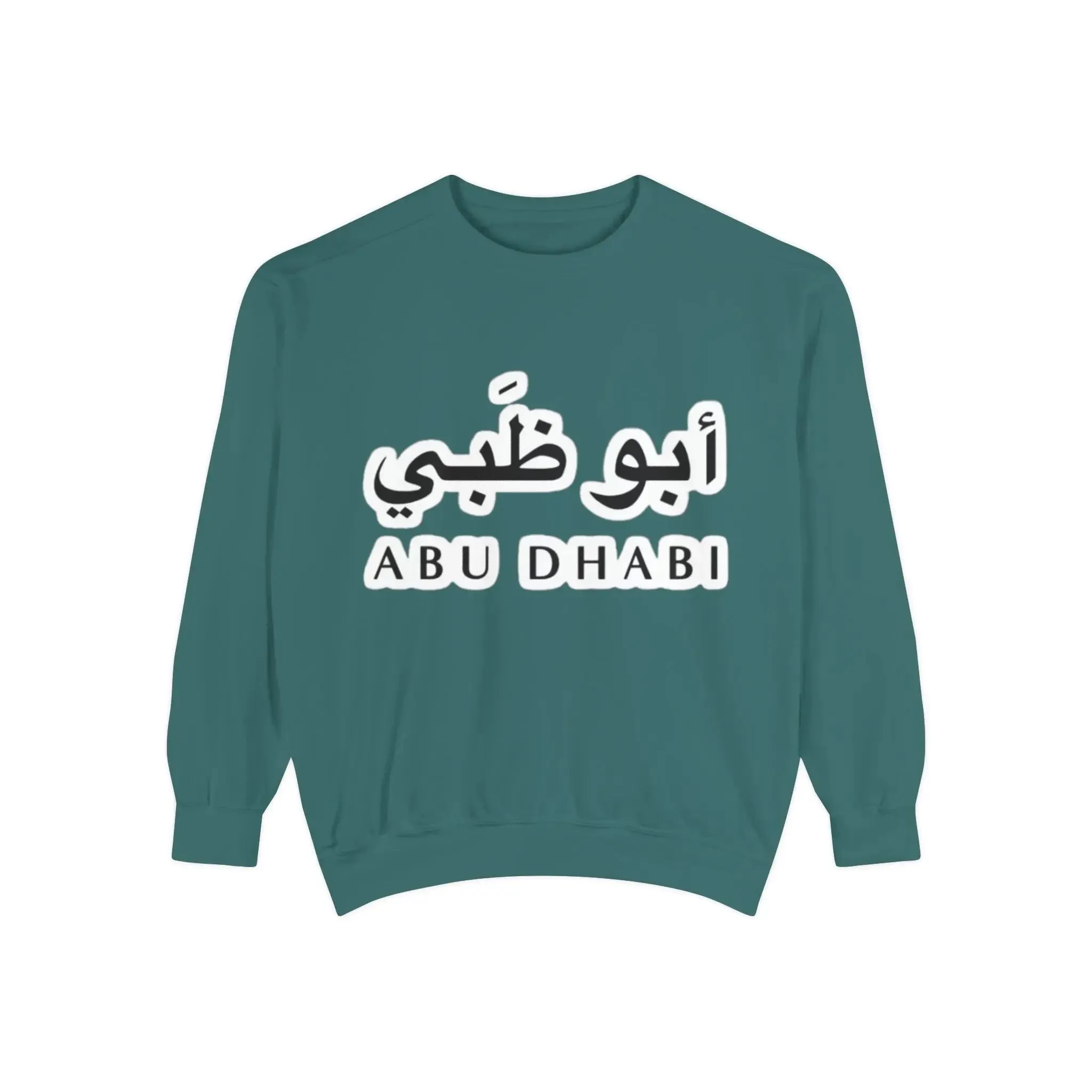 Abu Dhabi Flag Unisex Garment-Dyed Sweatshirt - Stylish and Comfy Casual Wear