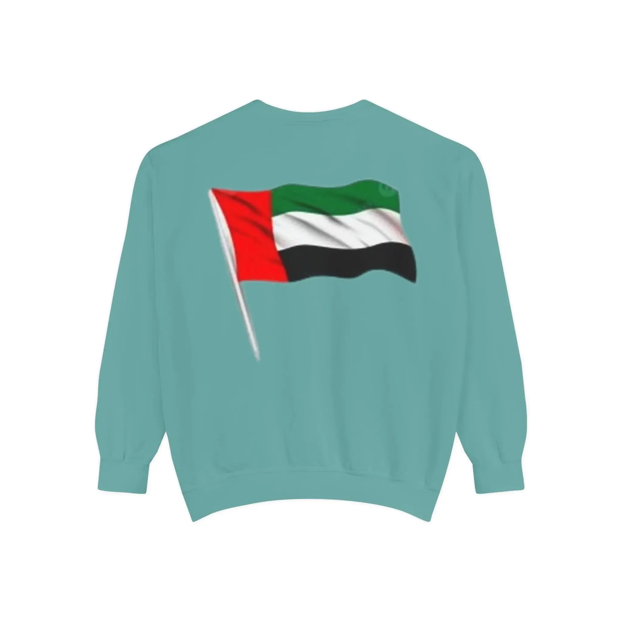 Abu Dhabi Flag Unisex Garment-Dyed Sweatshirt - Stylish and Comfy Casual Wear