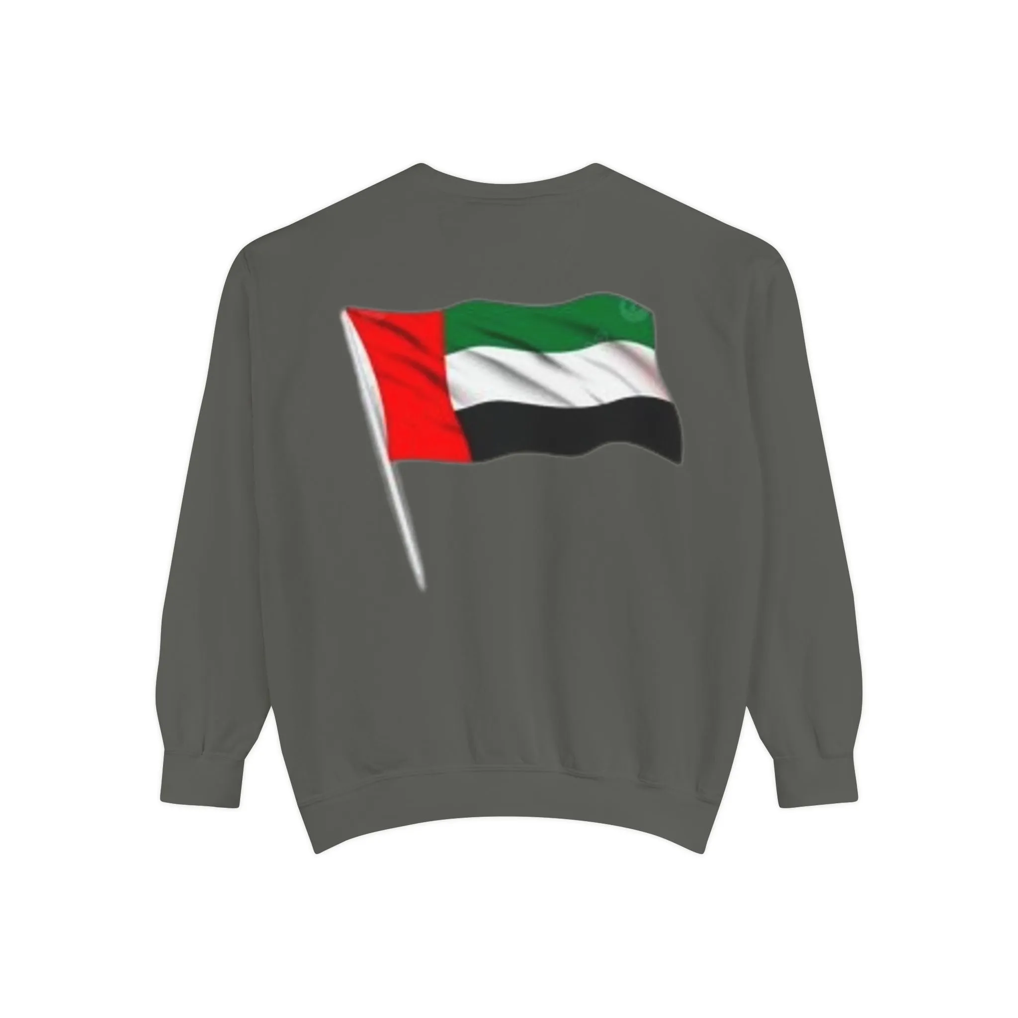 Abu Dhabi Flag Unisex Garment-Dyed Sweatshirt - Stylish and Comfy Casual Wear