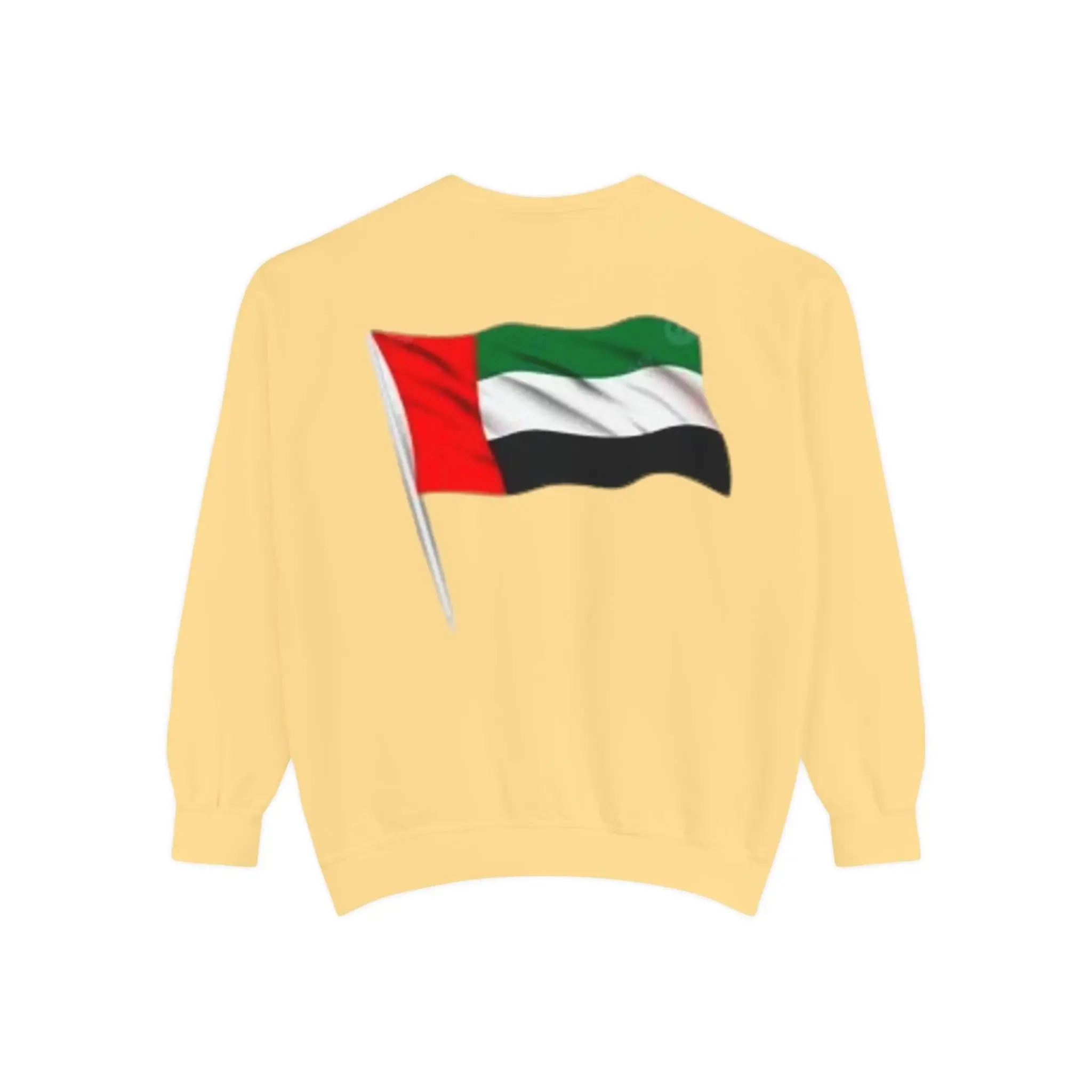 Abu Dhabi Flag Unisex Garment-Dyed Sweatshirt - Stylish and Comfy Casual Wear