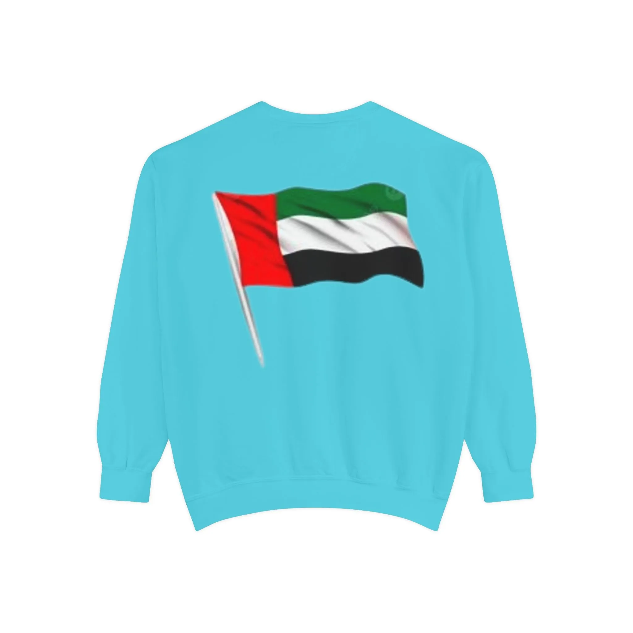 Abu Dhabi Flag Unisex Garment-Dyed Sweatshirt - Stylish and Comfy Casual Wear