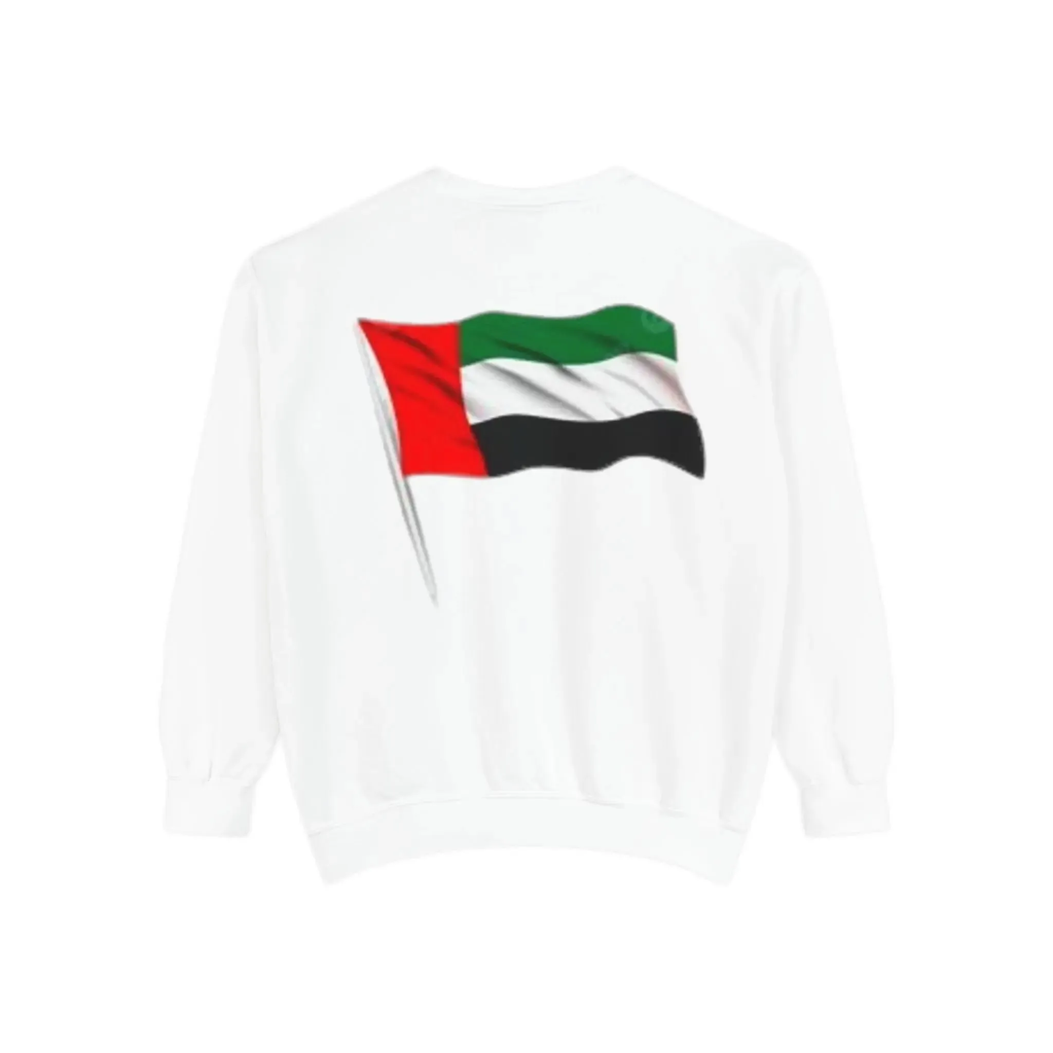 Abu Dhabi Flag Unisex Garment-Dyed Sweatshirt - Stylish and Comfy Casual Wear