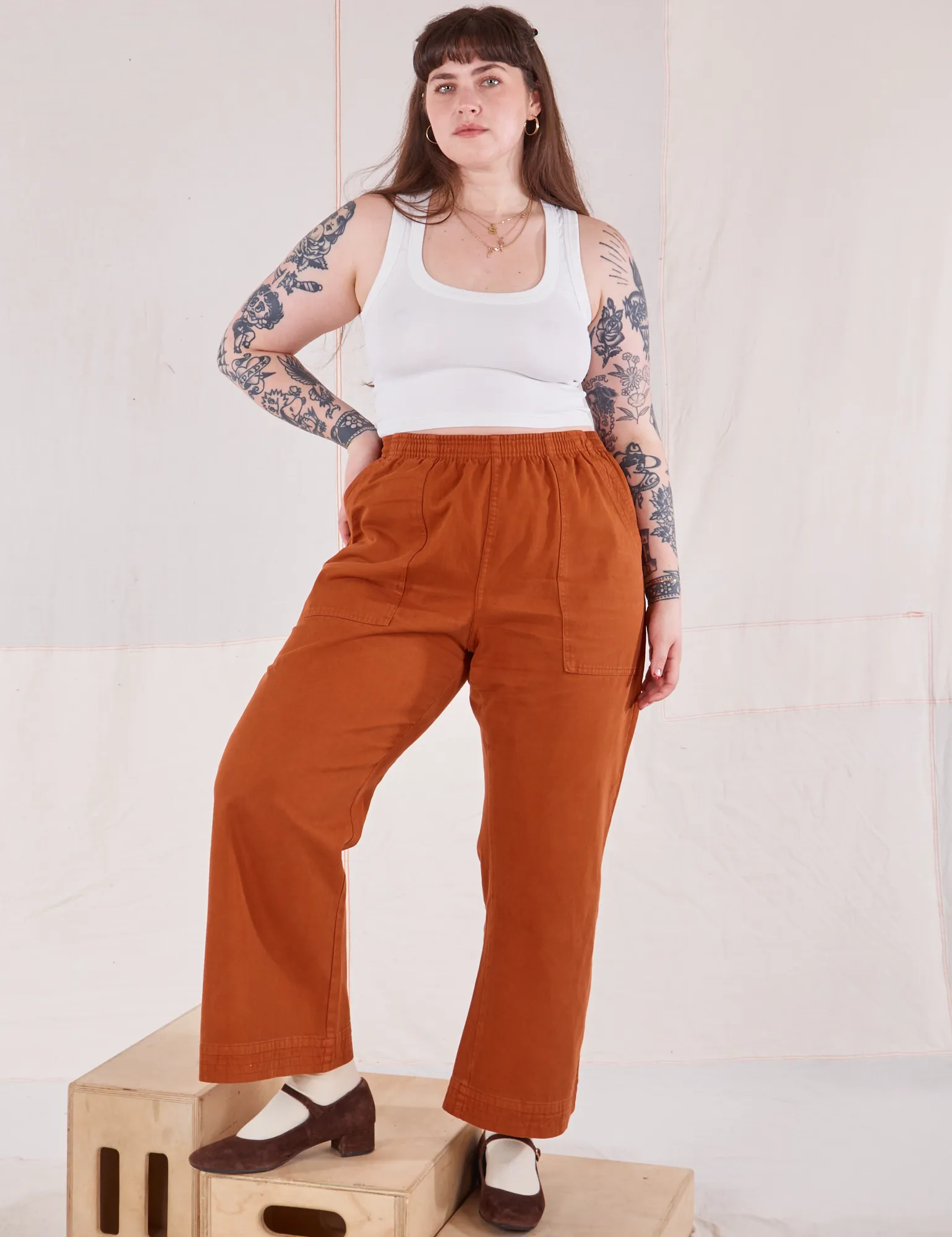 Action Pants - Burnt Terracotta