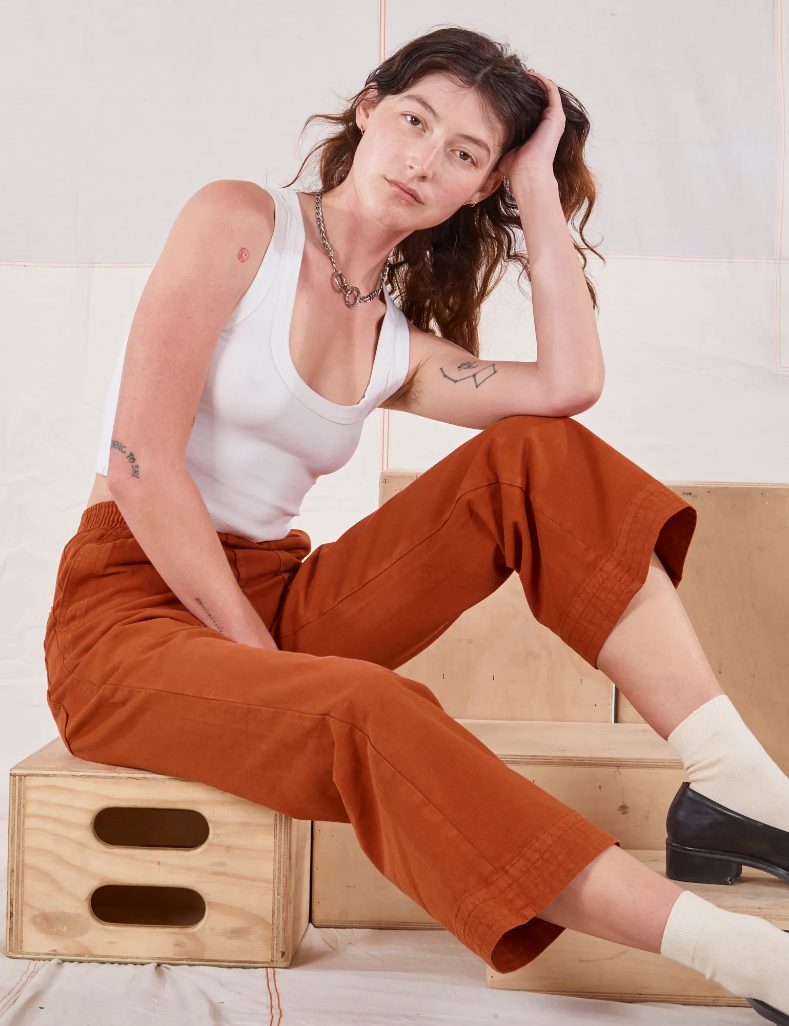 Action Pants - Burnt Terracotta