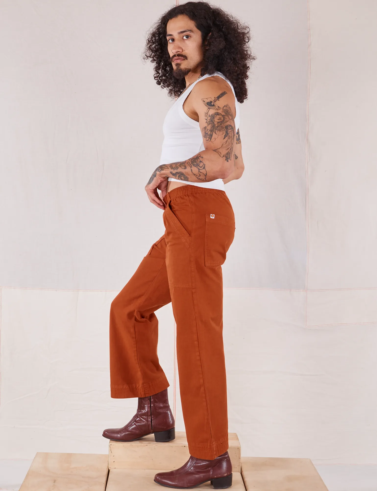 Action Pants - Burnt Terracotta