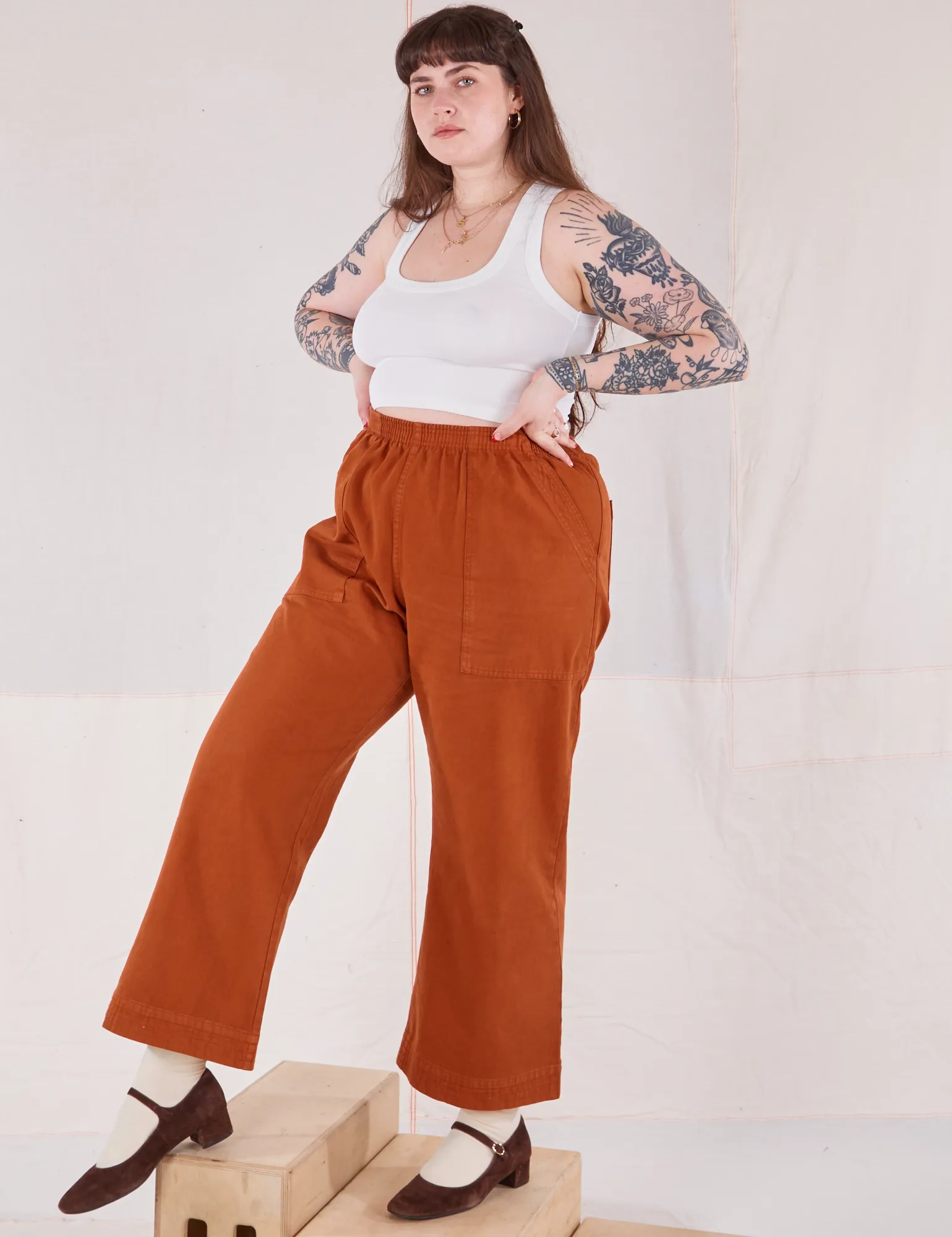 Action Pants - Burnt Terracotta