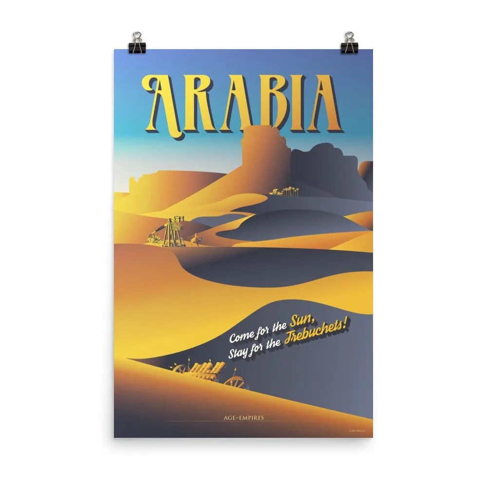 Age of Empires Arabia Travel Poster