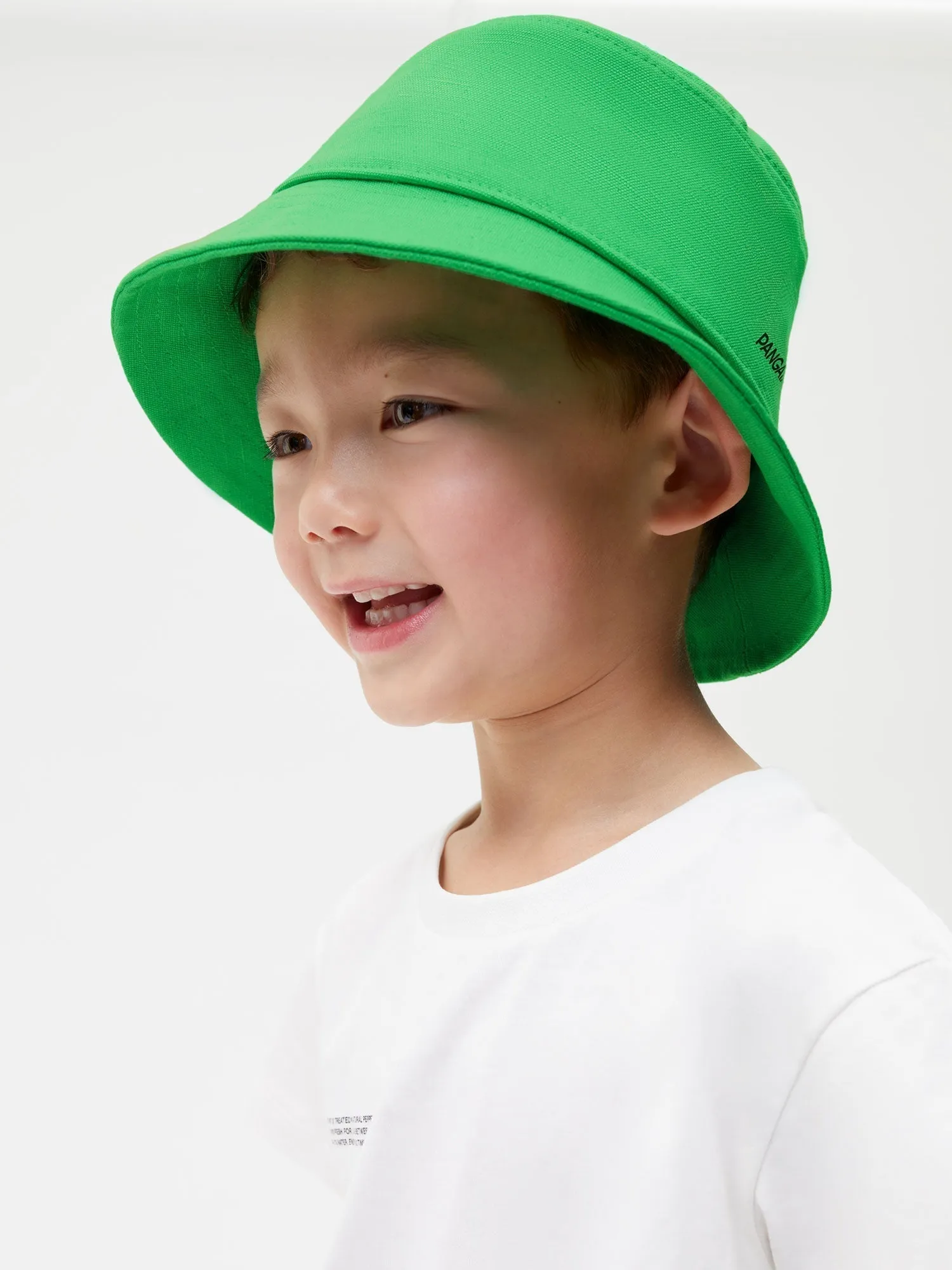 Archive Kids Oilseed Hemp Canvas Bucket Hat—jade green