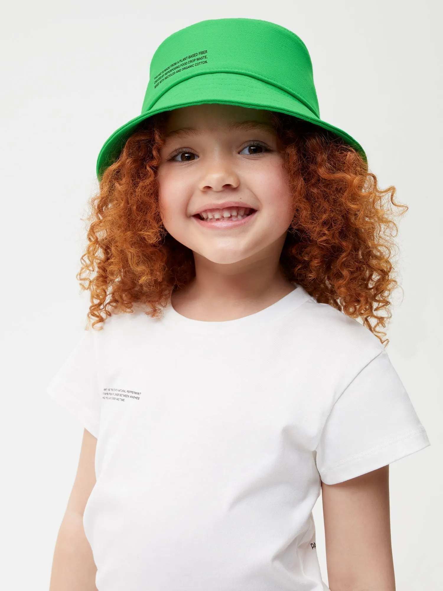 Archive Kids Oilseed Hemp Canvas Bucket Hat—jade green