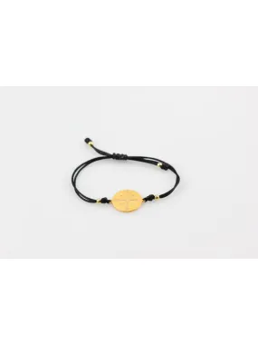 Artuk Drawstring Bracelet Black - Gold