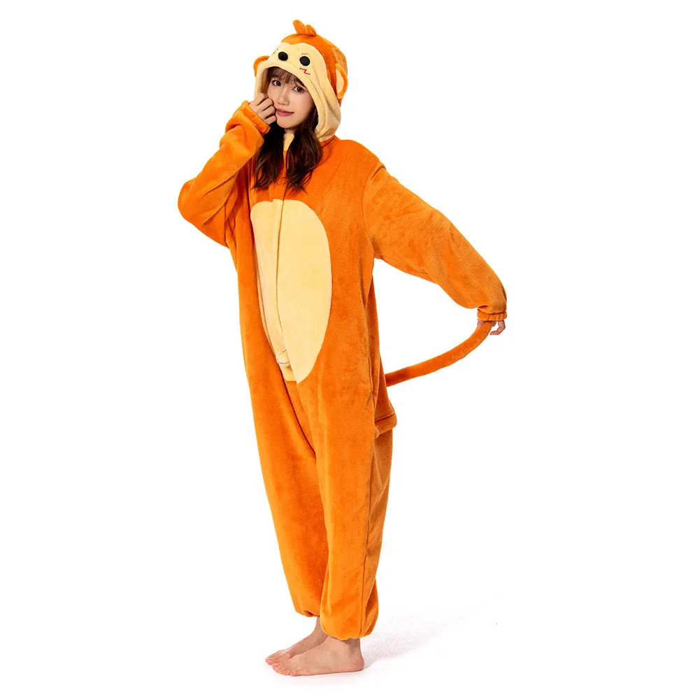 Autumn and winter Monkey Cosplay Costume Pajamas Outfits Halloween Carnival Party Suit