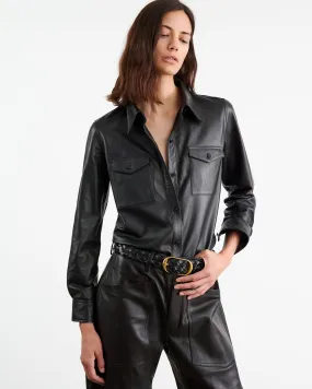 AVA LEATHER SHIRT