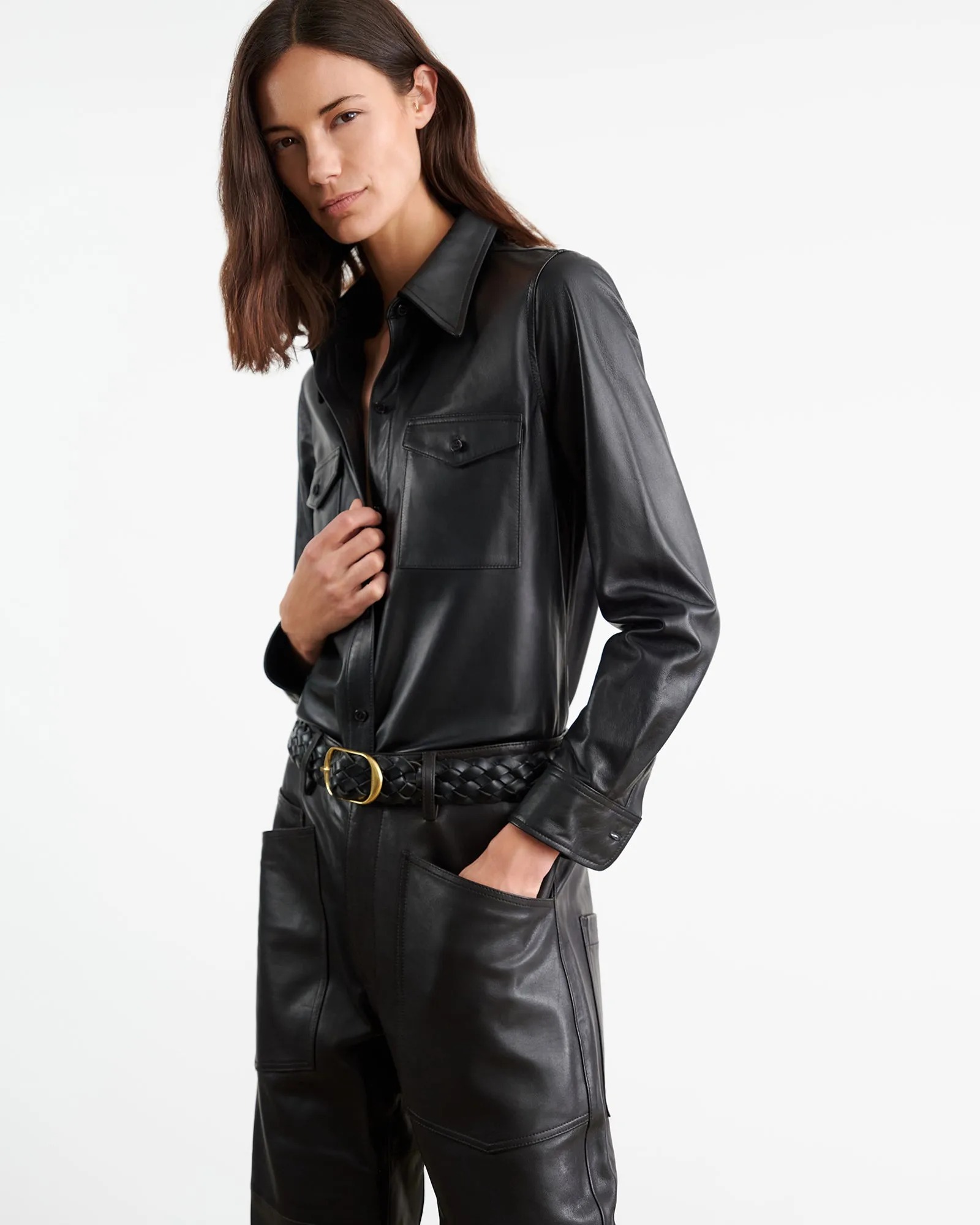 AVA LEATHER SHIRT