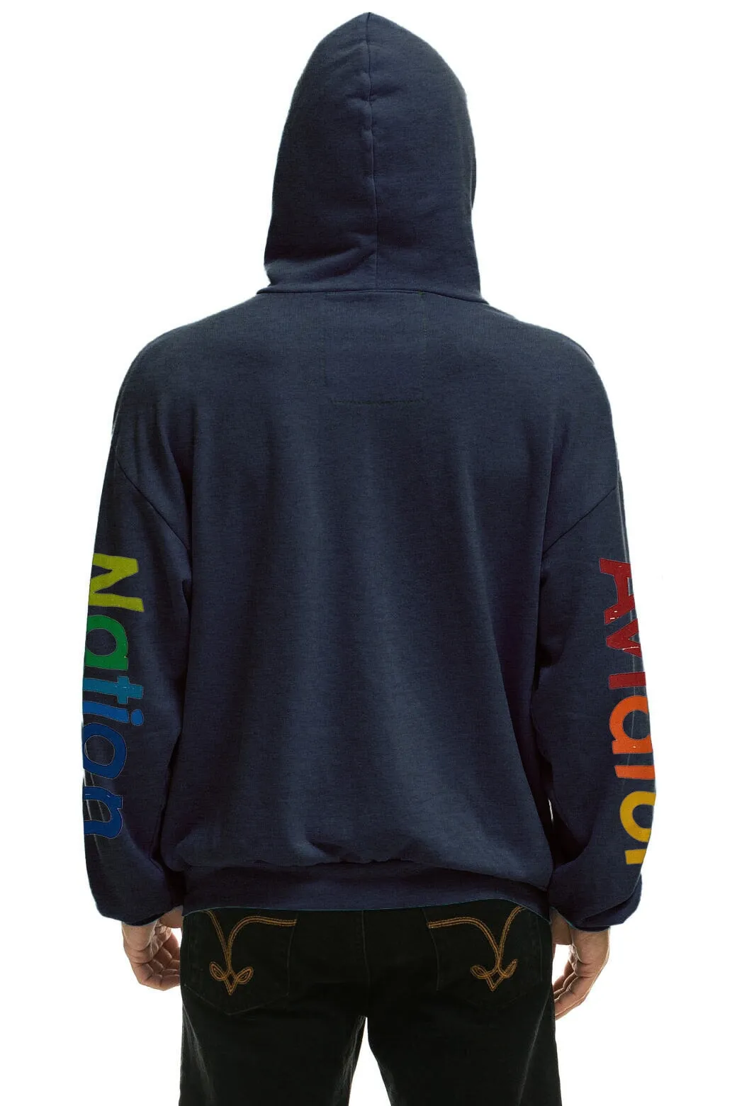 AVIATOR NATION AUSTIN RELAXED PULLOVER HOODIE - NAVY