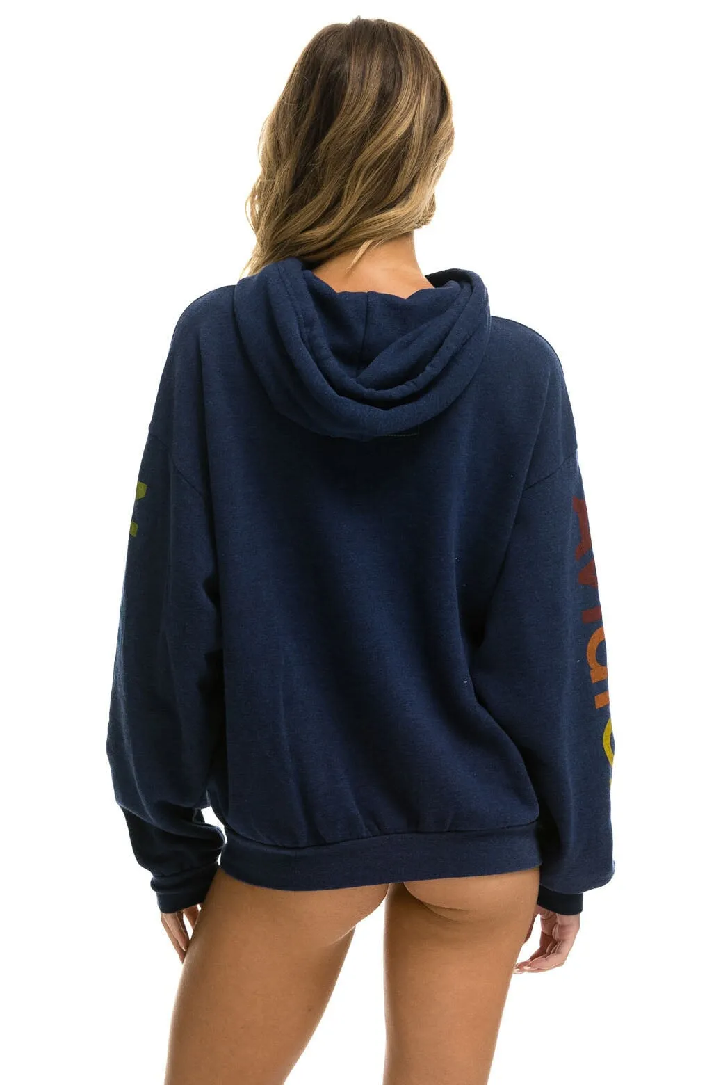 AVIATOR NATION AUSTIN RELAXED PULLOVER HOODIE - NAVY