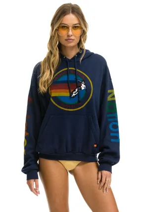 AVIATOR NATION AUSTIN RELAXED PULLOVER HOODIE - NAVY