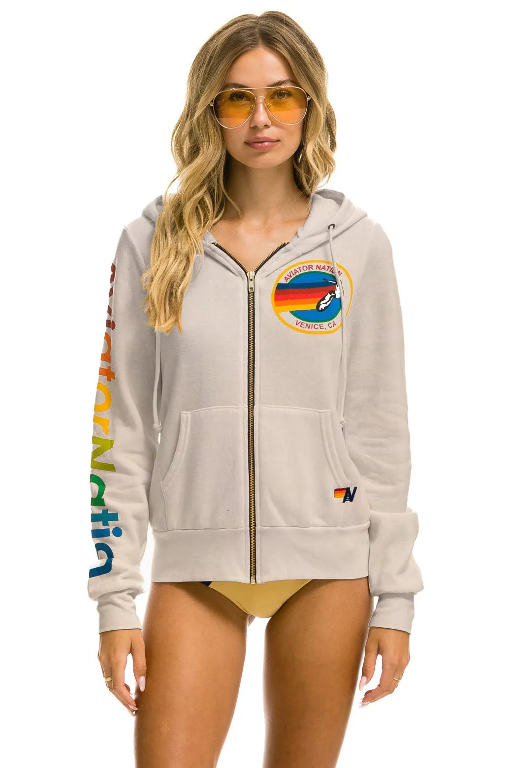 AVIATOR NATION HOODIE - SAND