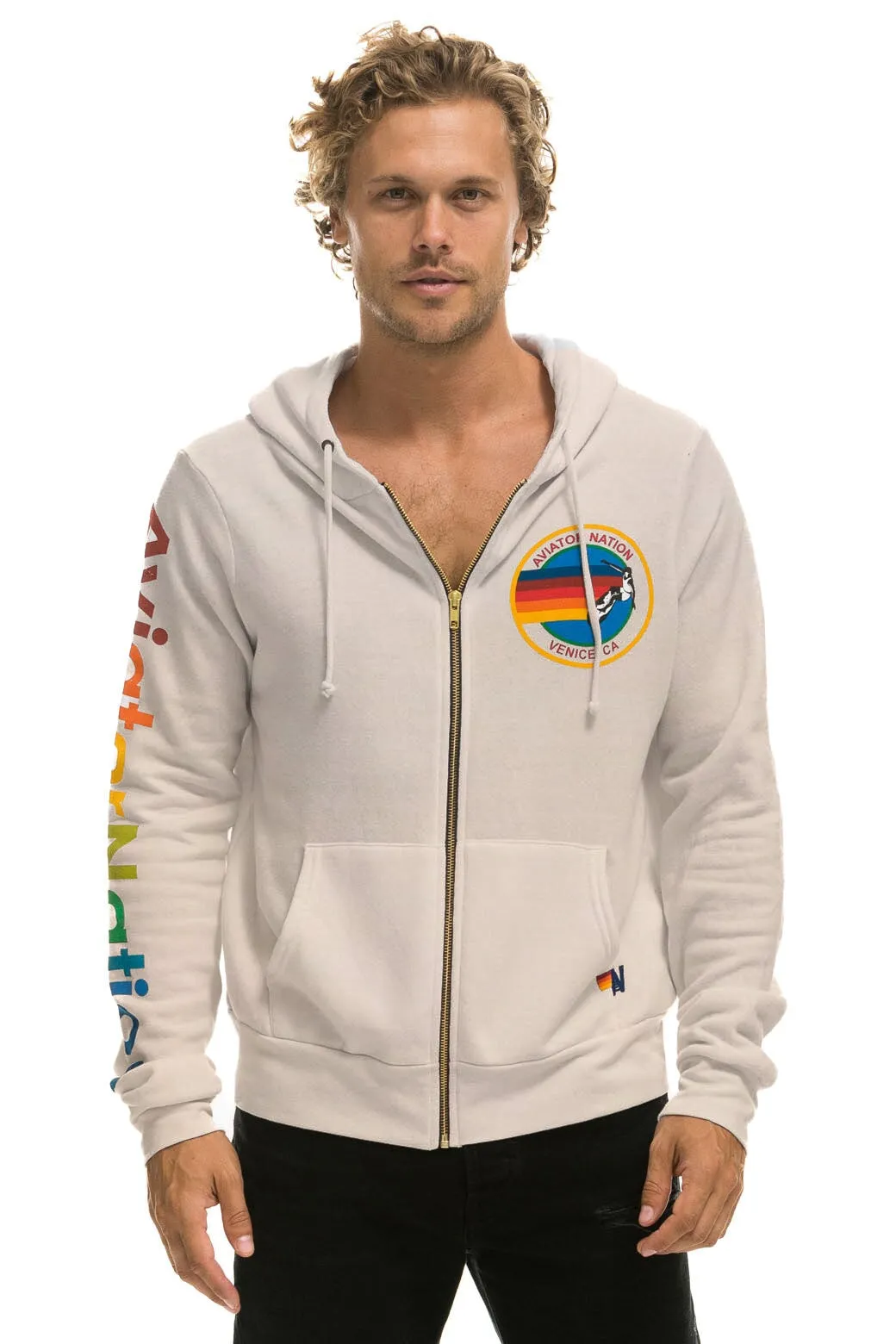 AVIATOR NATION HOODIE - SAND