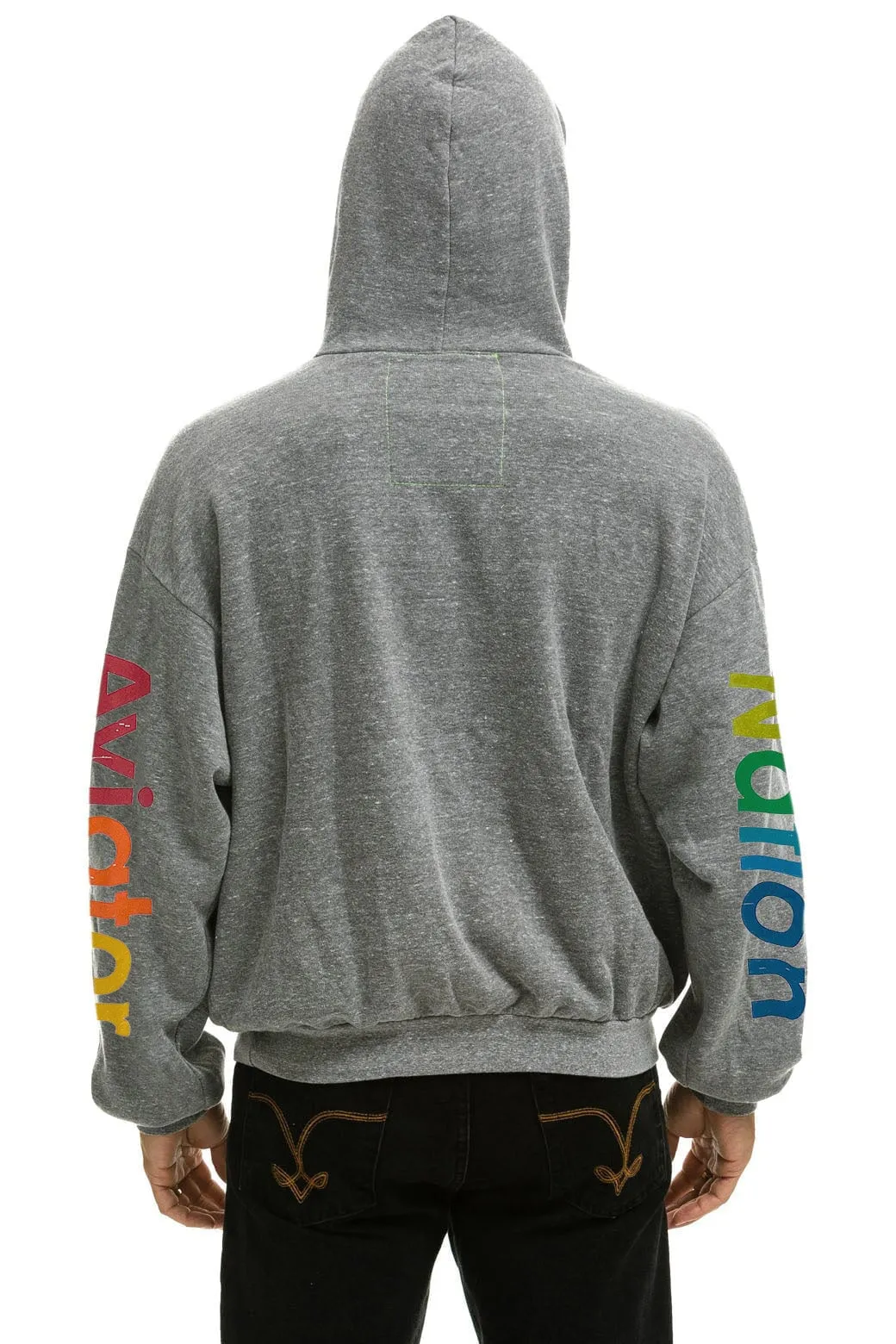 AVIATOR NATION LAGUNA BEACH RELAXED PULLOVER HOODIE - HEATHER GREY