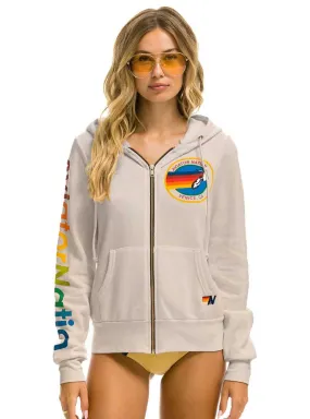 Aviator Nation Women's Logo Zip Hoodie - Sand Tan