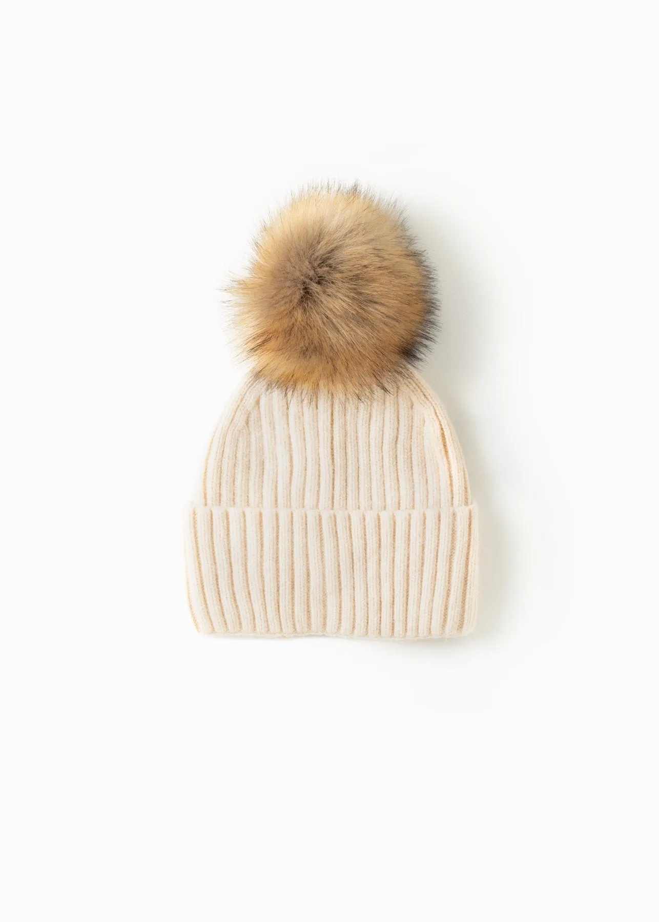 Back Bun/Ponytail Pom Pom Hat - FINAL SALE