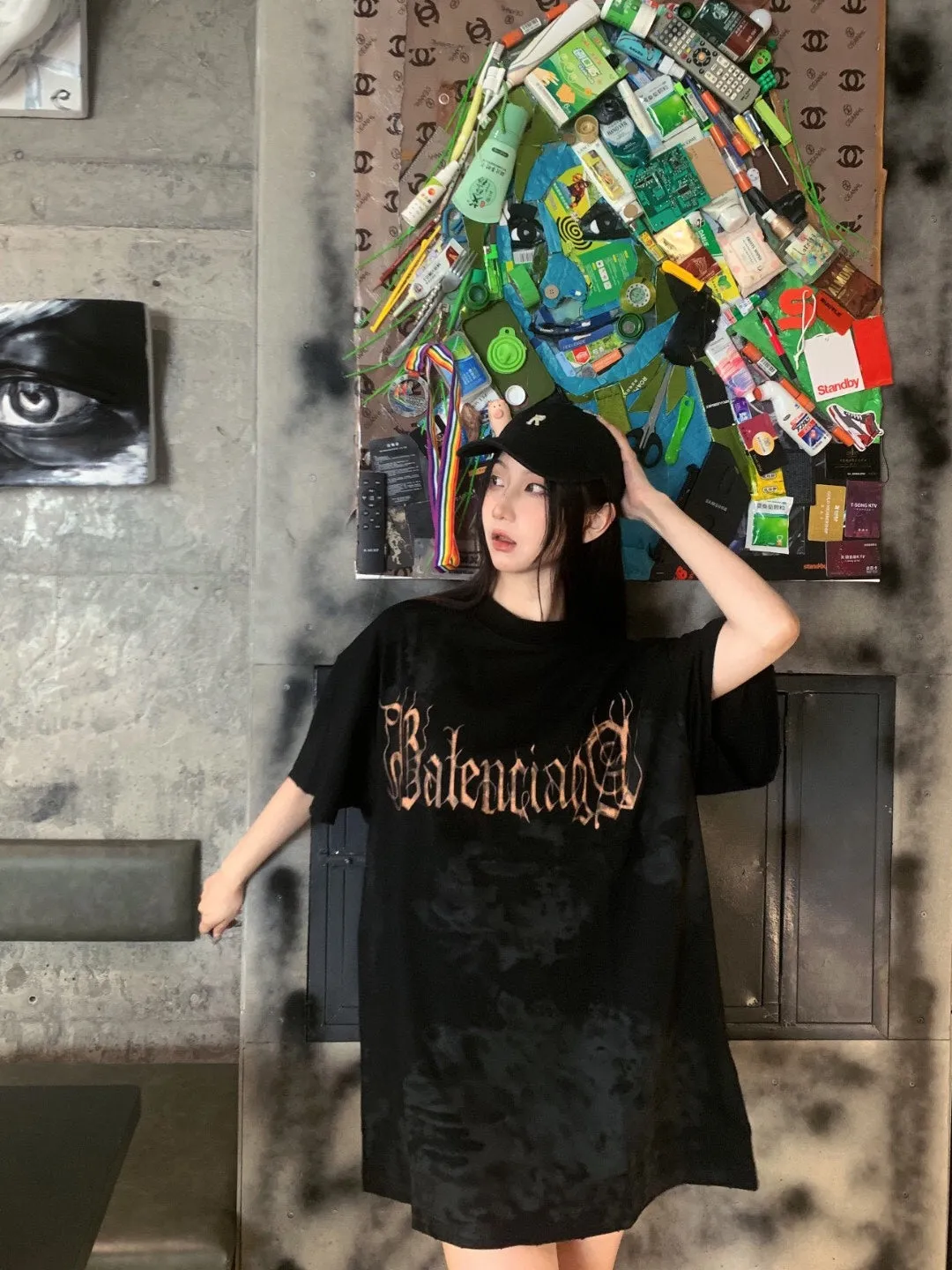 Balenciaga Gothic Logo T-Shirt