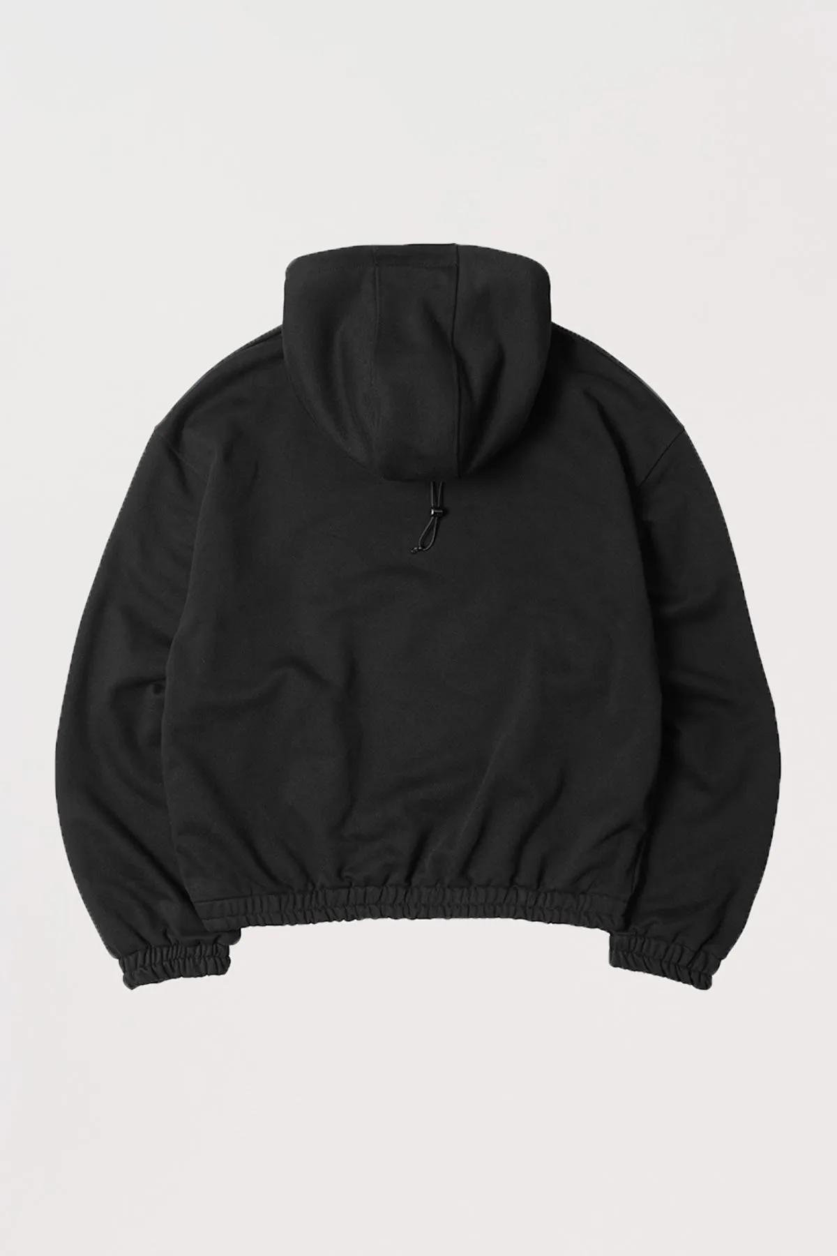 Banding Snap Hoody - Black