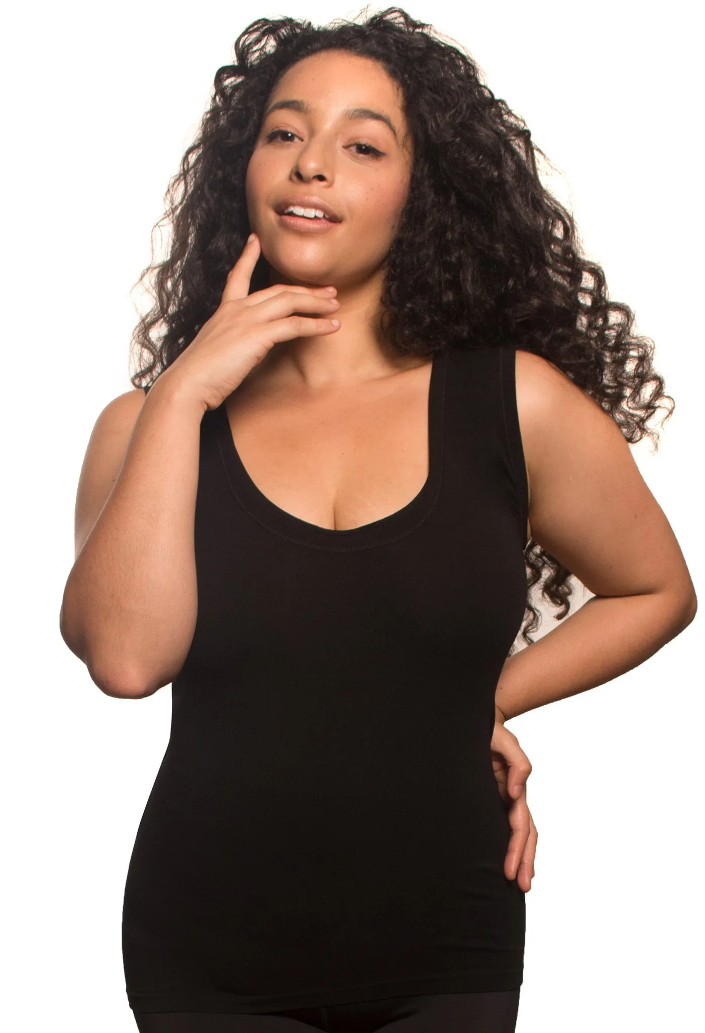 Black Bamboo Tank Top