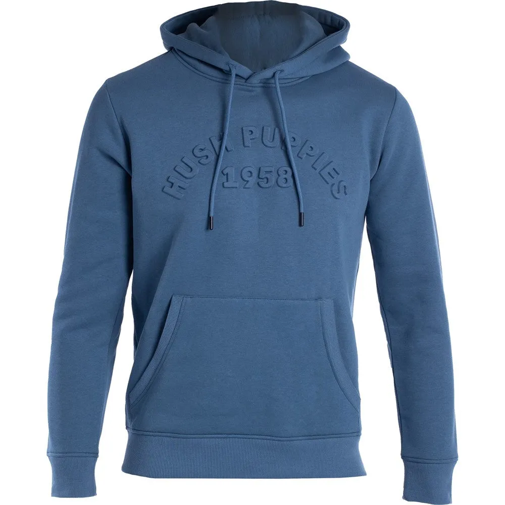 Blue Hush Puppies Embossed Hoodie