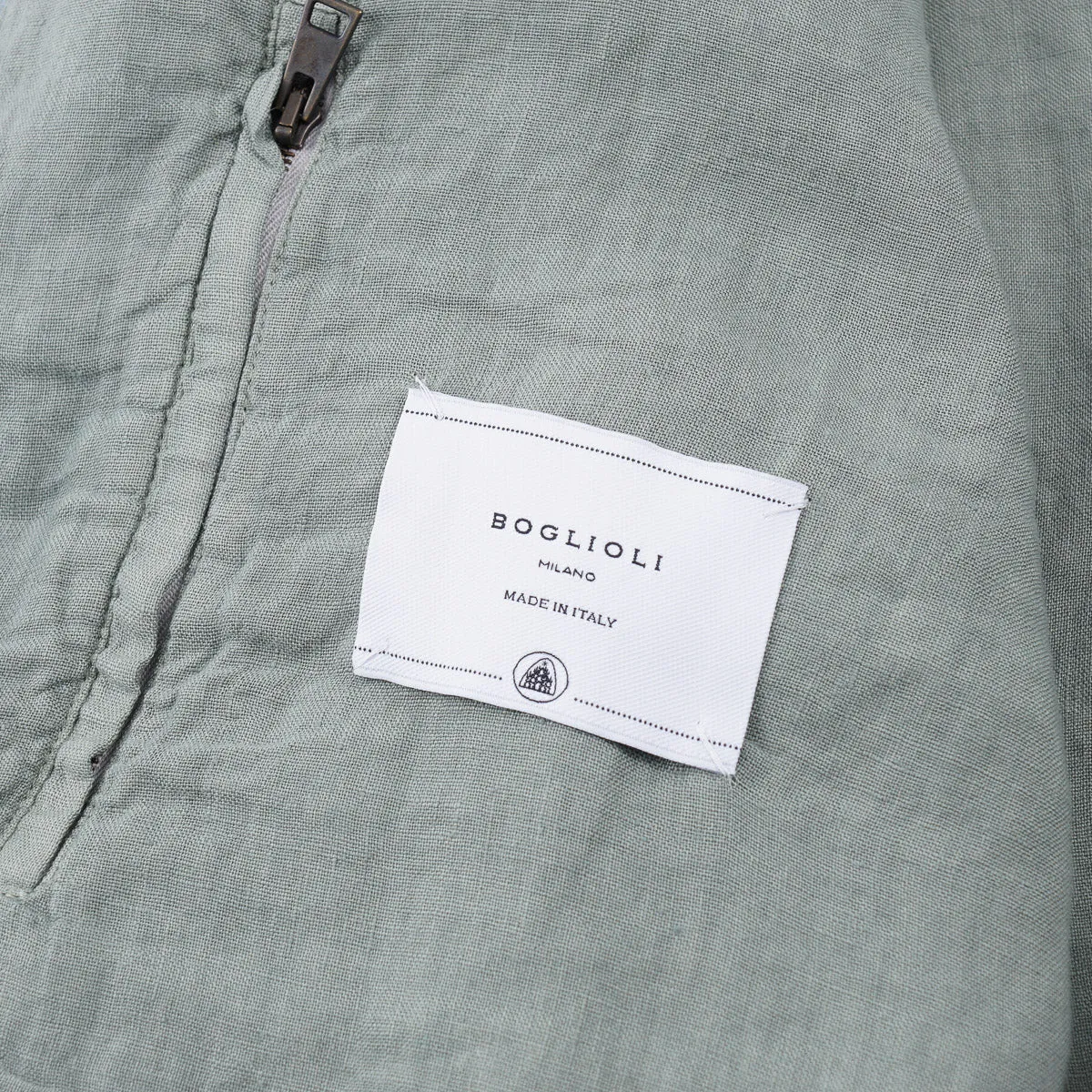 Boglioli Unlined Linen Bomber Jacket