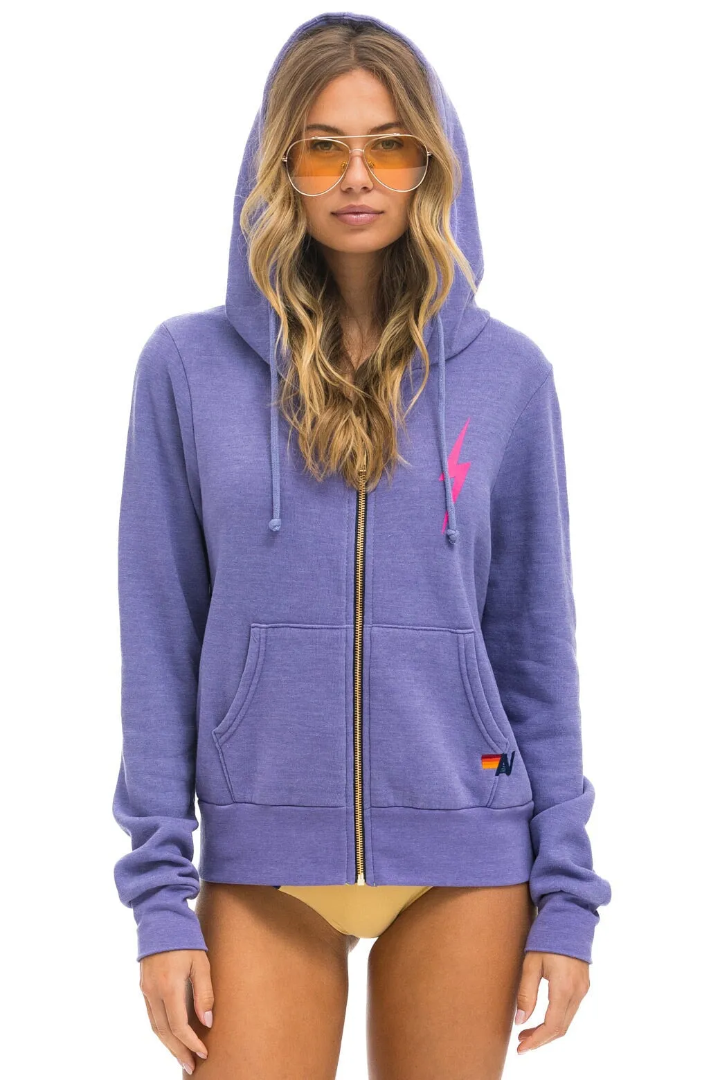 BOLT 2 HOODIE - LAVENDER //  NEON PINK