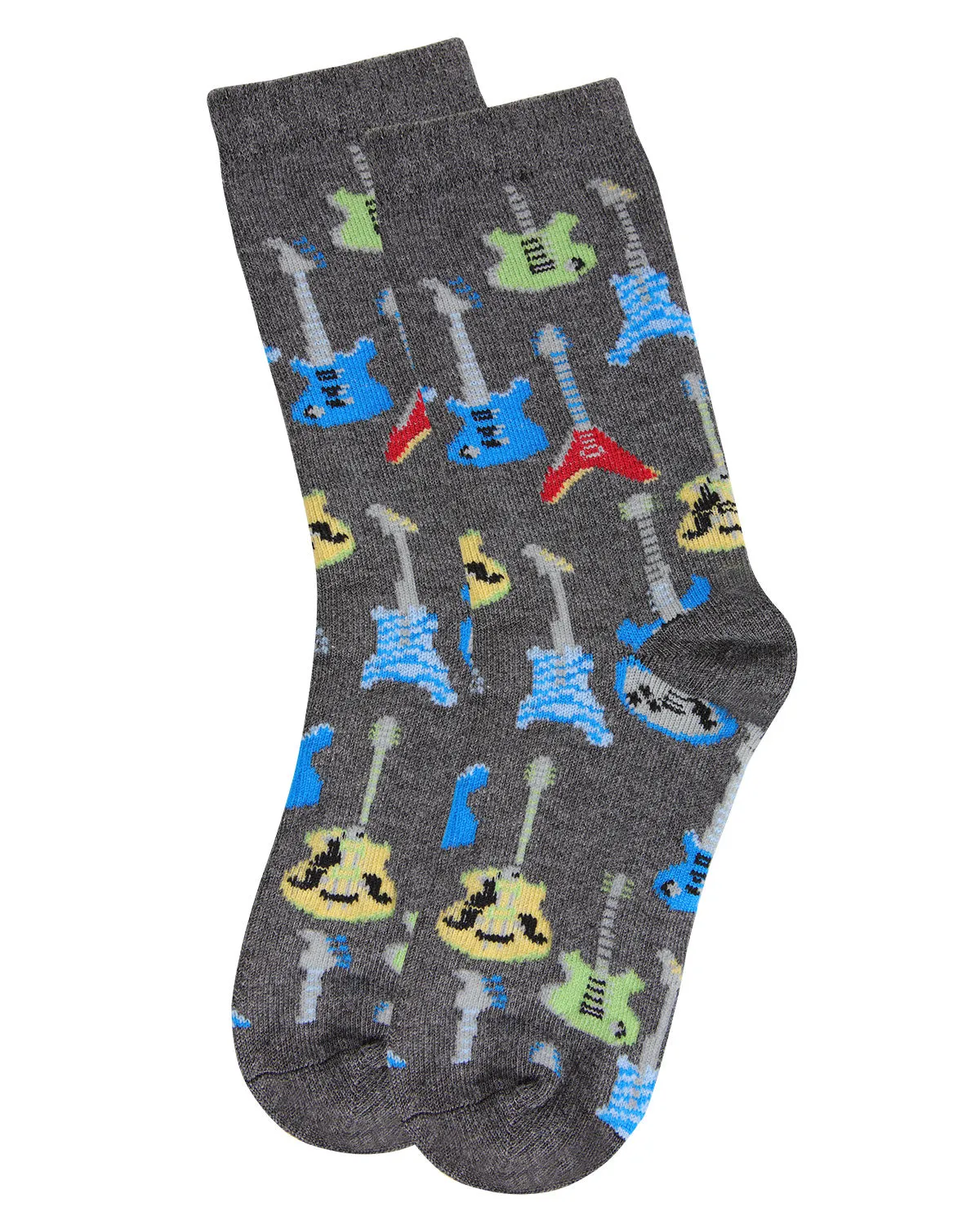 Boys' Guitar Rayon from Bamboo Blend Crew Socks