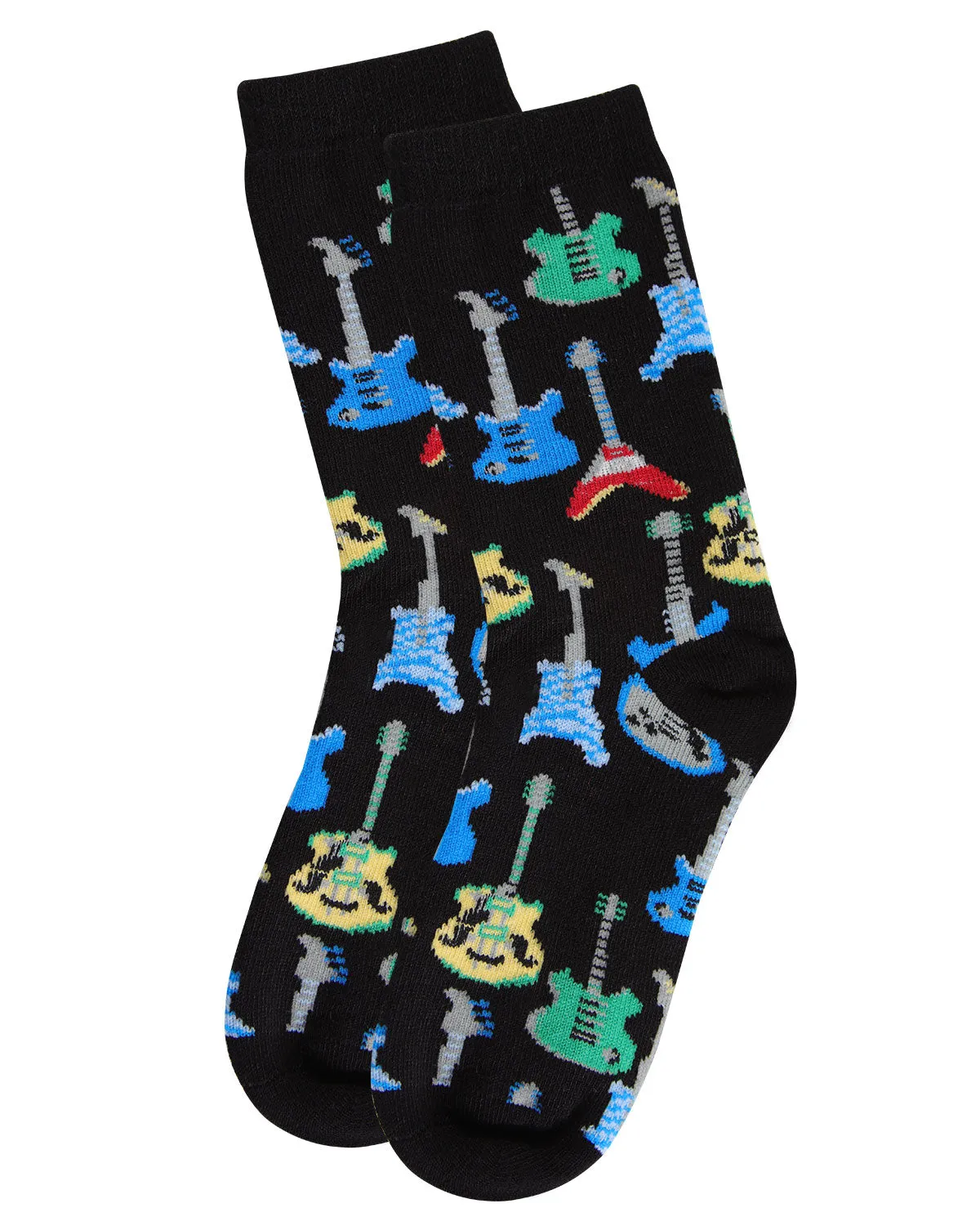 Boys' Guitar Rayon from Bamboo Blend Crew Socks