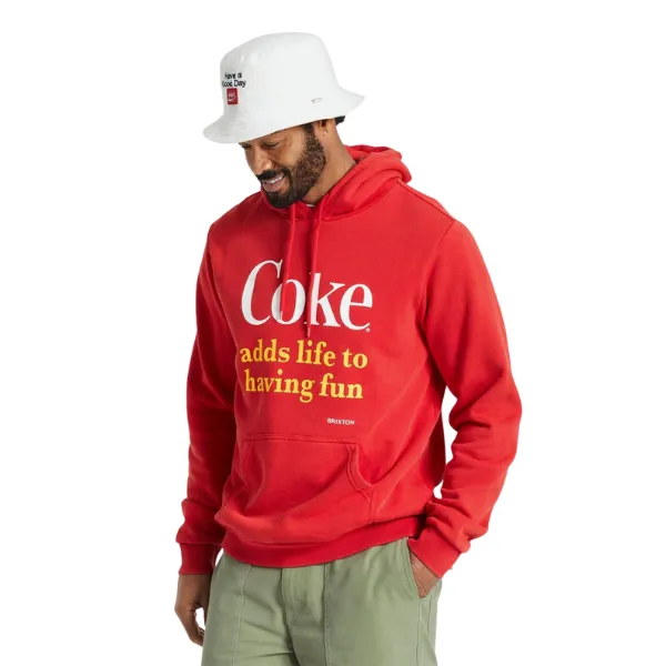 Brixton Coca-Cola Having Fun Hoodie Coke Red