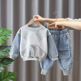 Children's Denim Korean Style Suit