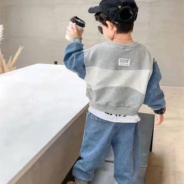 Children's Denim Korean Style Suit