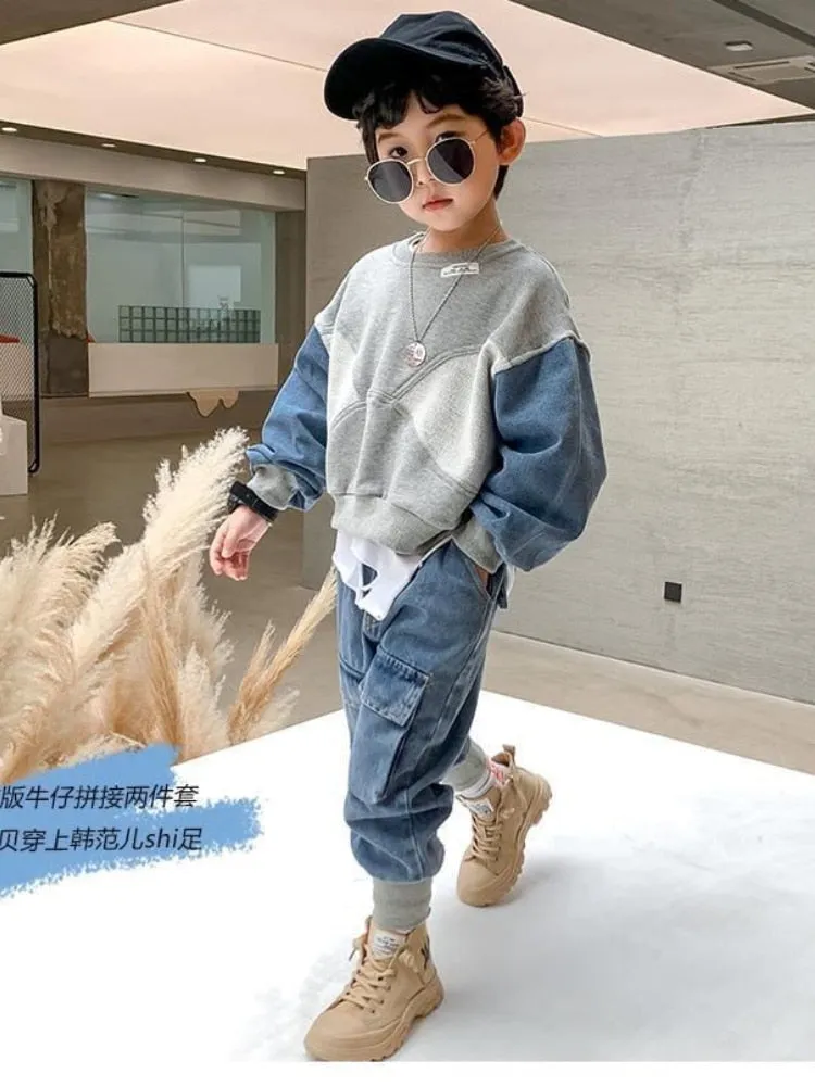 Children's Denim Korean Style Suit