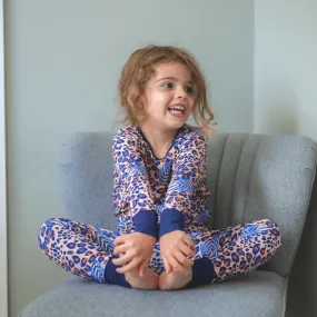 Children's PJ Set Pink Leopard