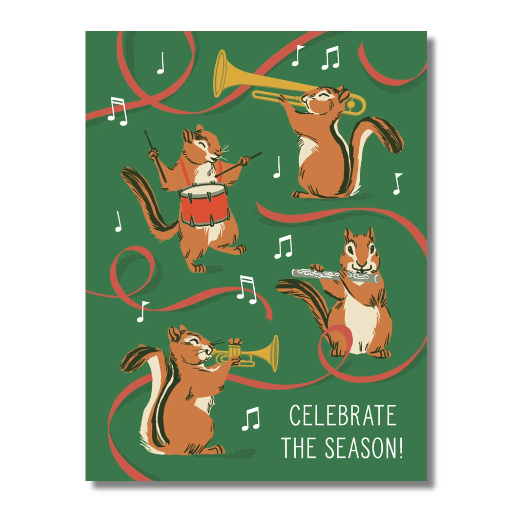 Chipmunk Band Holiday Cards