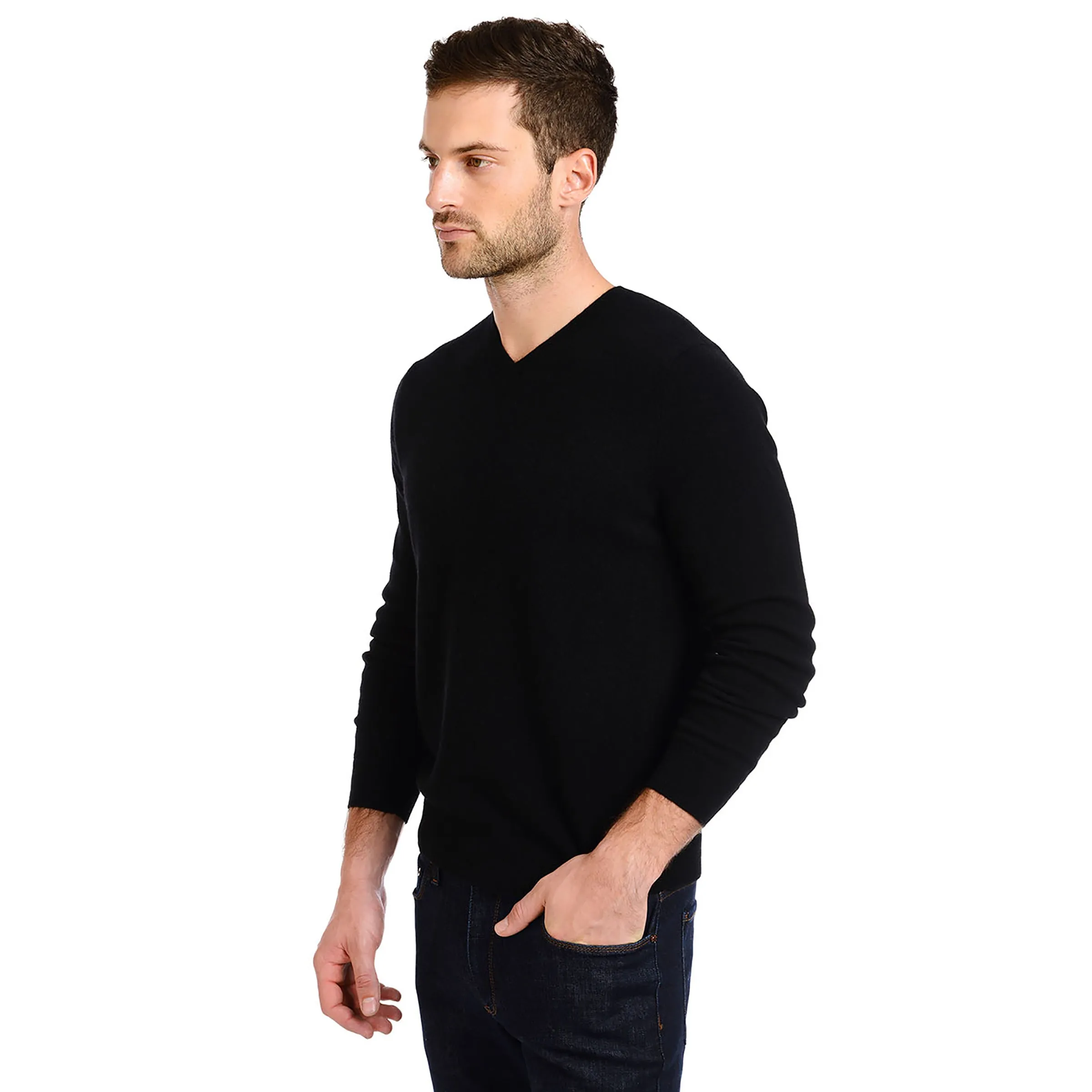 Classic Cashmere V-Neck Bergen Sweater