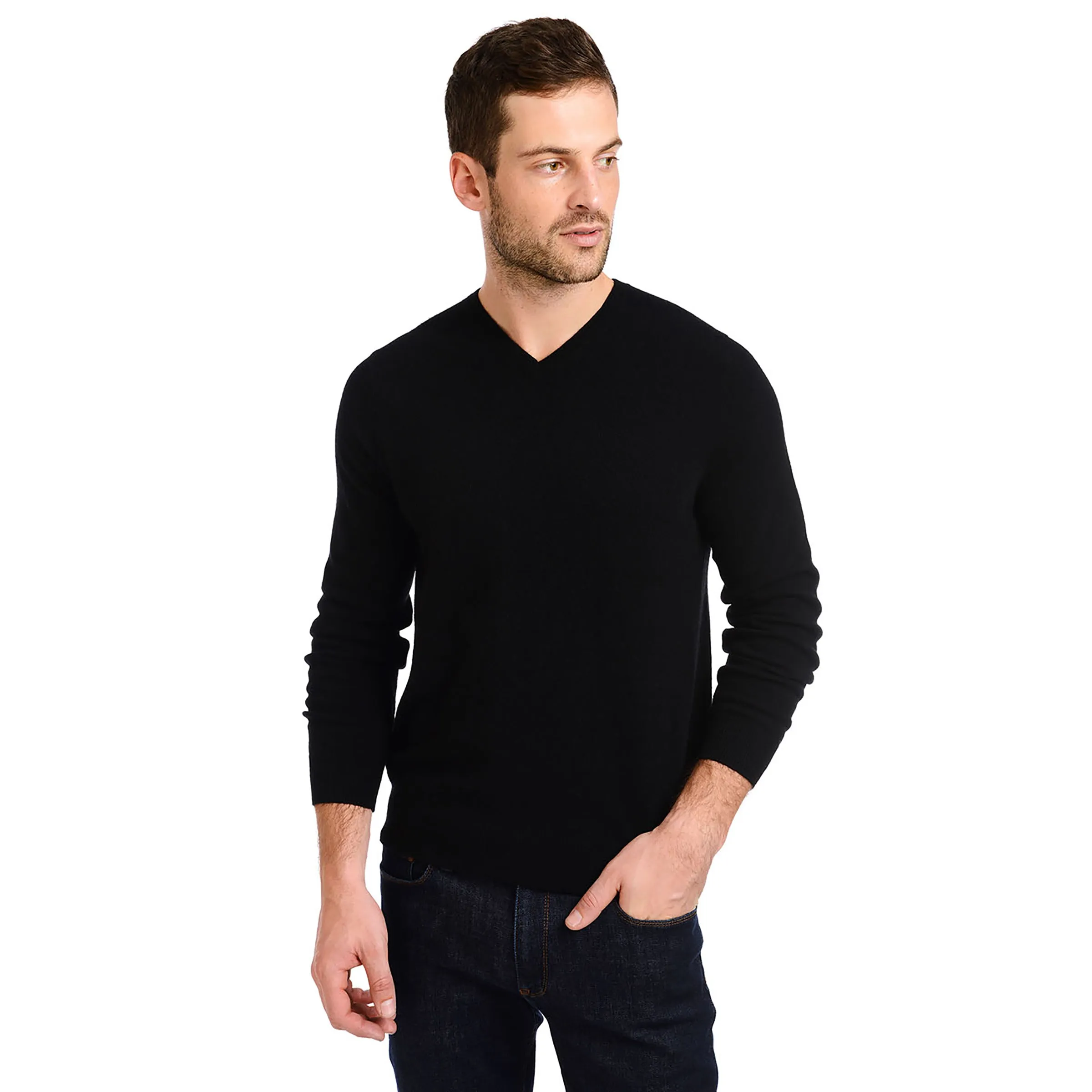 Classic Cashmere V-Neck Bergen Sweater