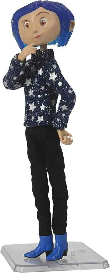 Coraline in Blue Star Sweater 7 Inch Clothed Articulated Action Figure