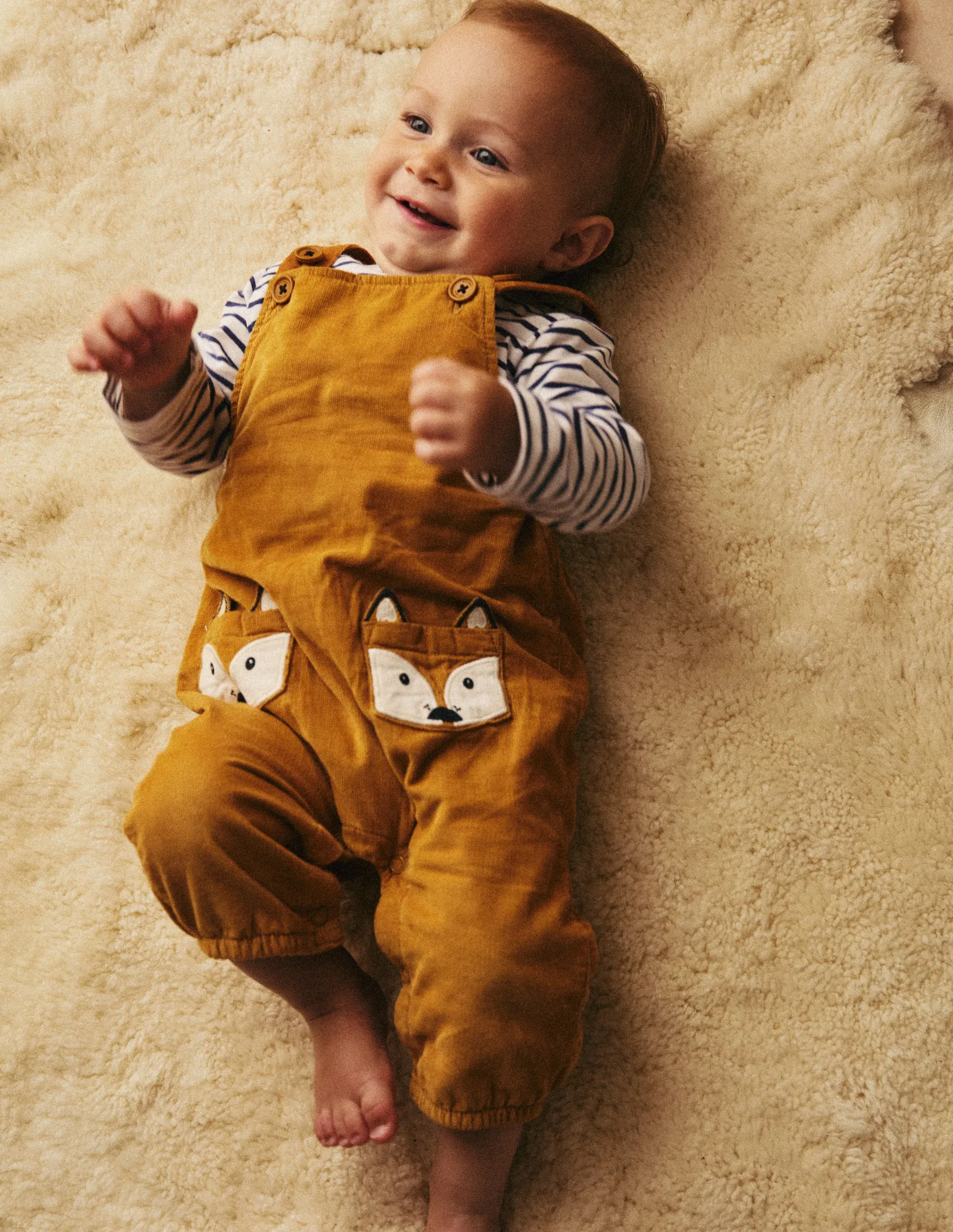 Cord Novelty Dungaree Set