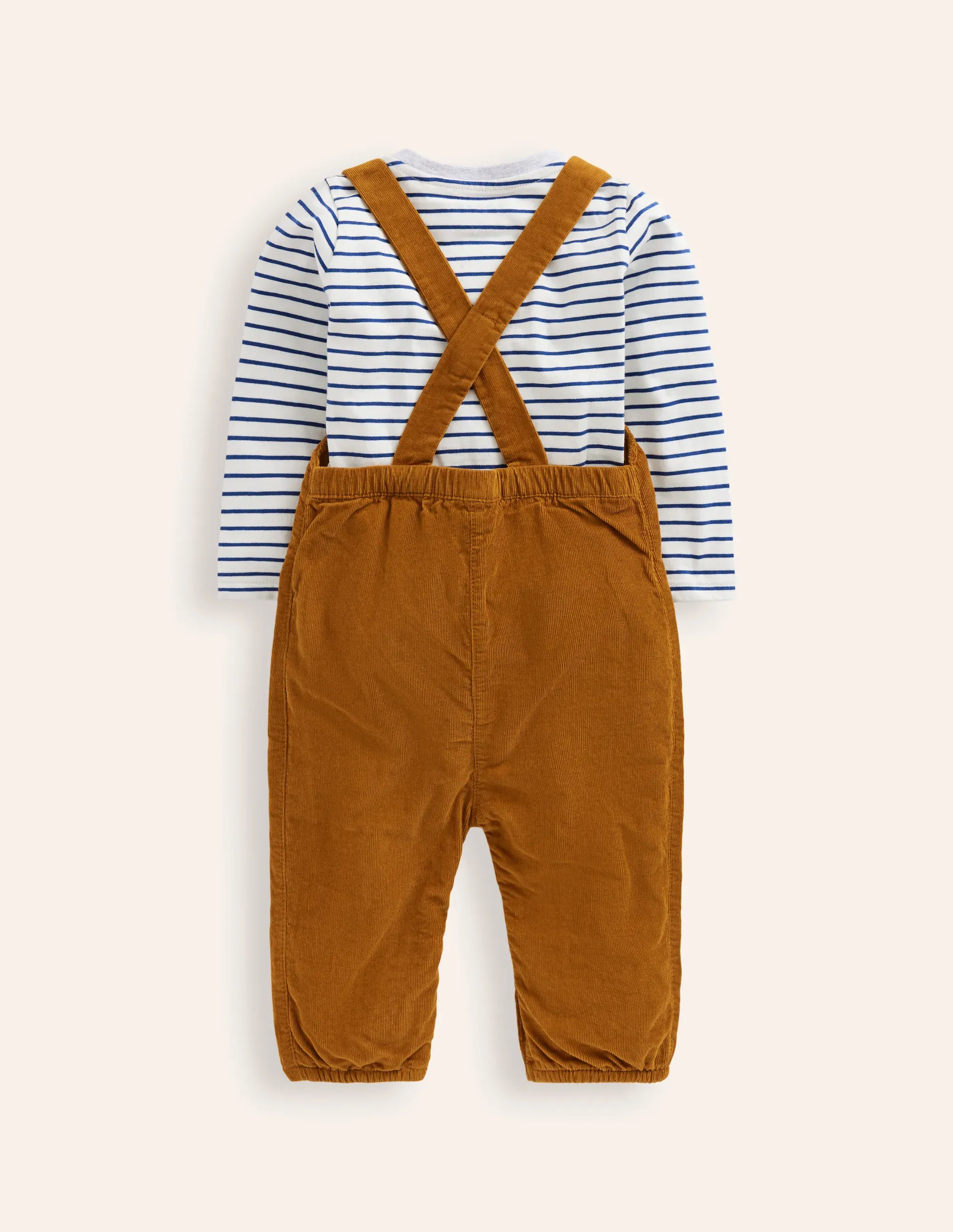 Cord Novelty Dungaree Set