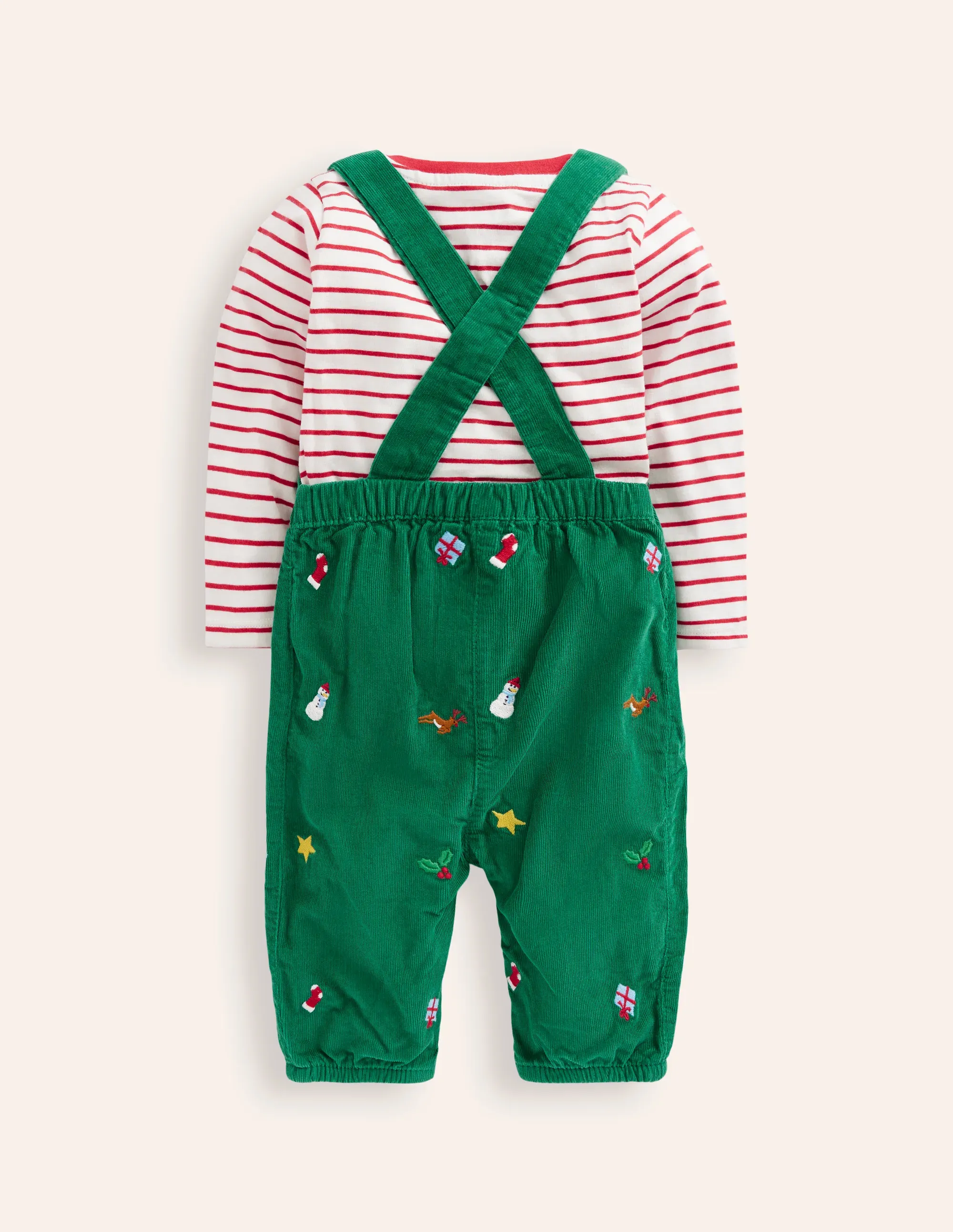 Cord Novelty Dungaree Set