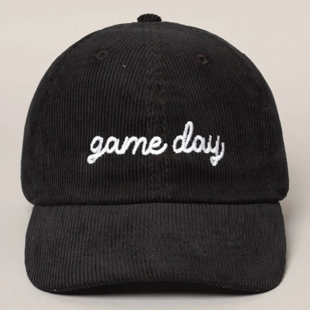 Corduroy Game Day Hats - 2 Colors!