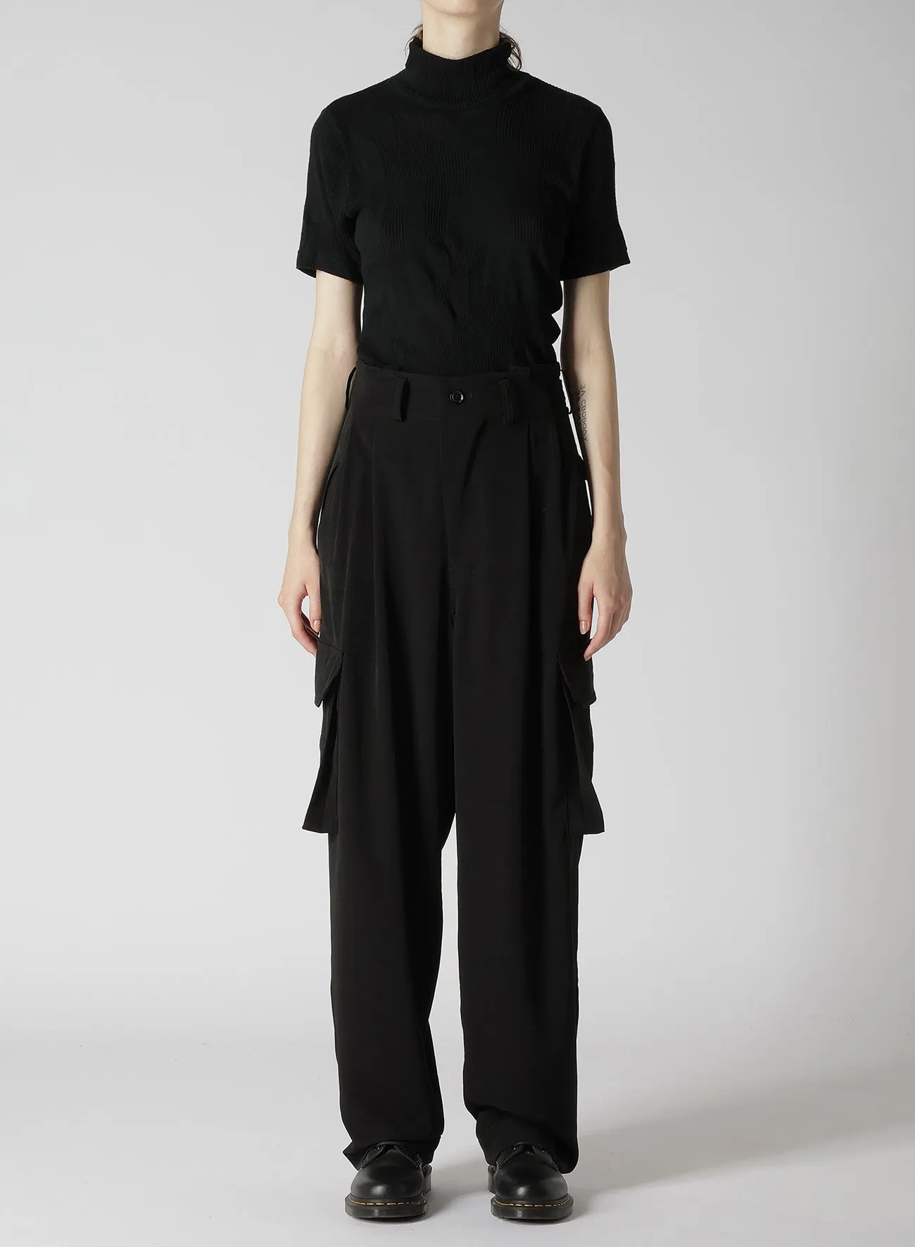 CREPE de CHINE CARGO PANTS