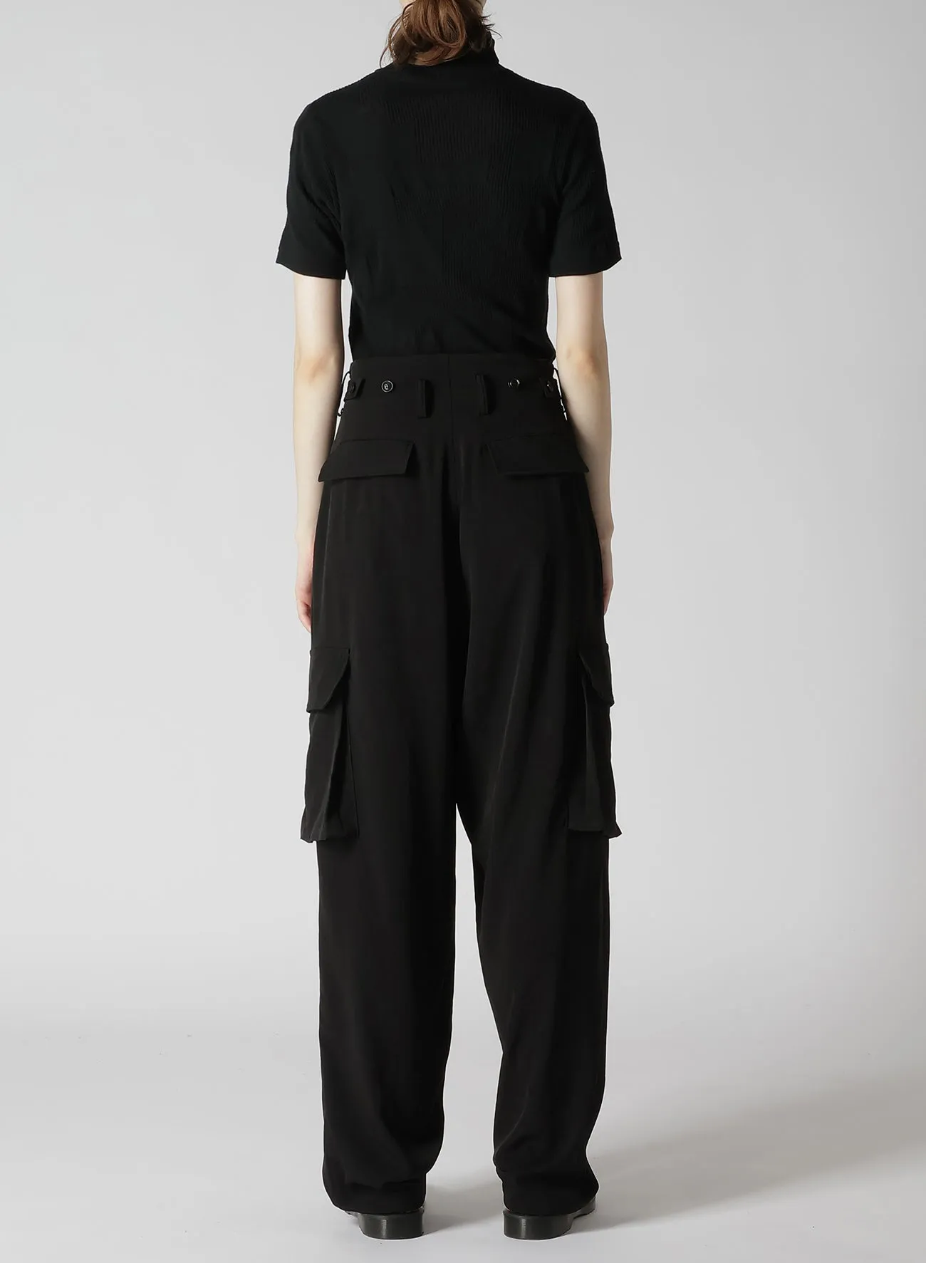 CREPE de CHINE CARGO PANTS