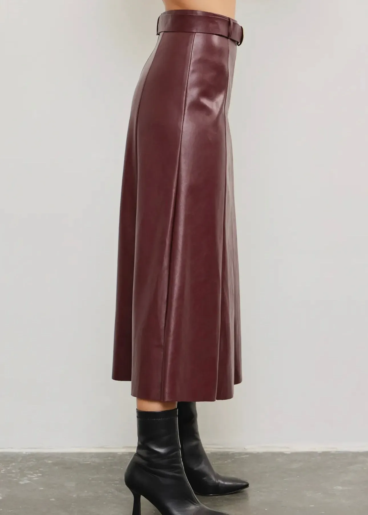 Dahlia Nights Leather Skirt